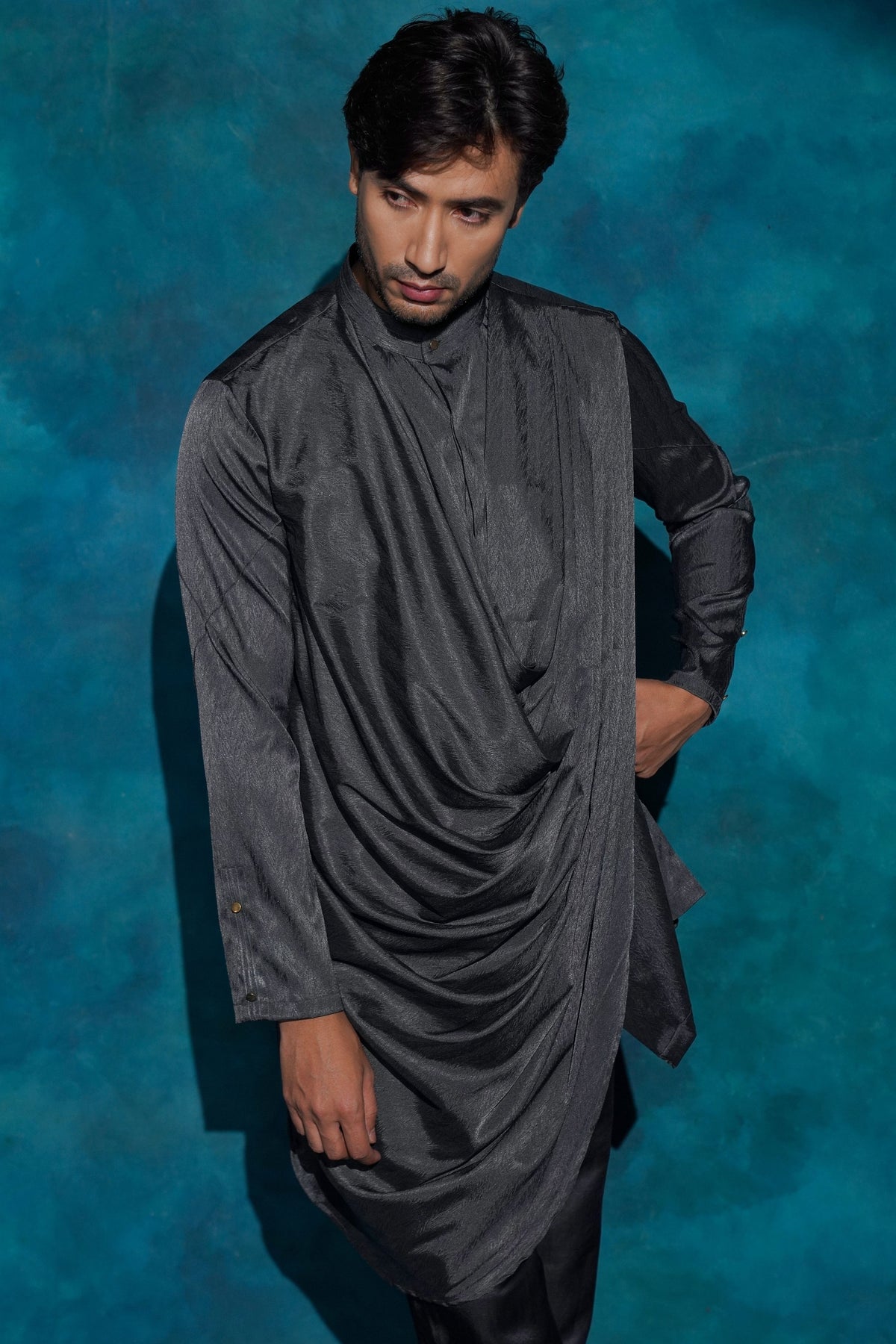 Charcoal Gray Jacket Set