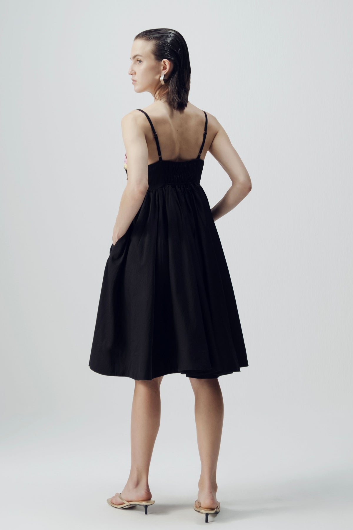 Carmine Embroidered Dress