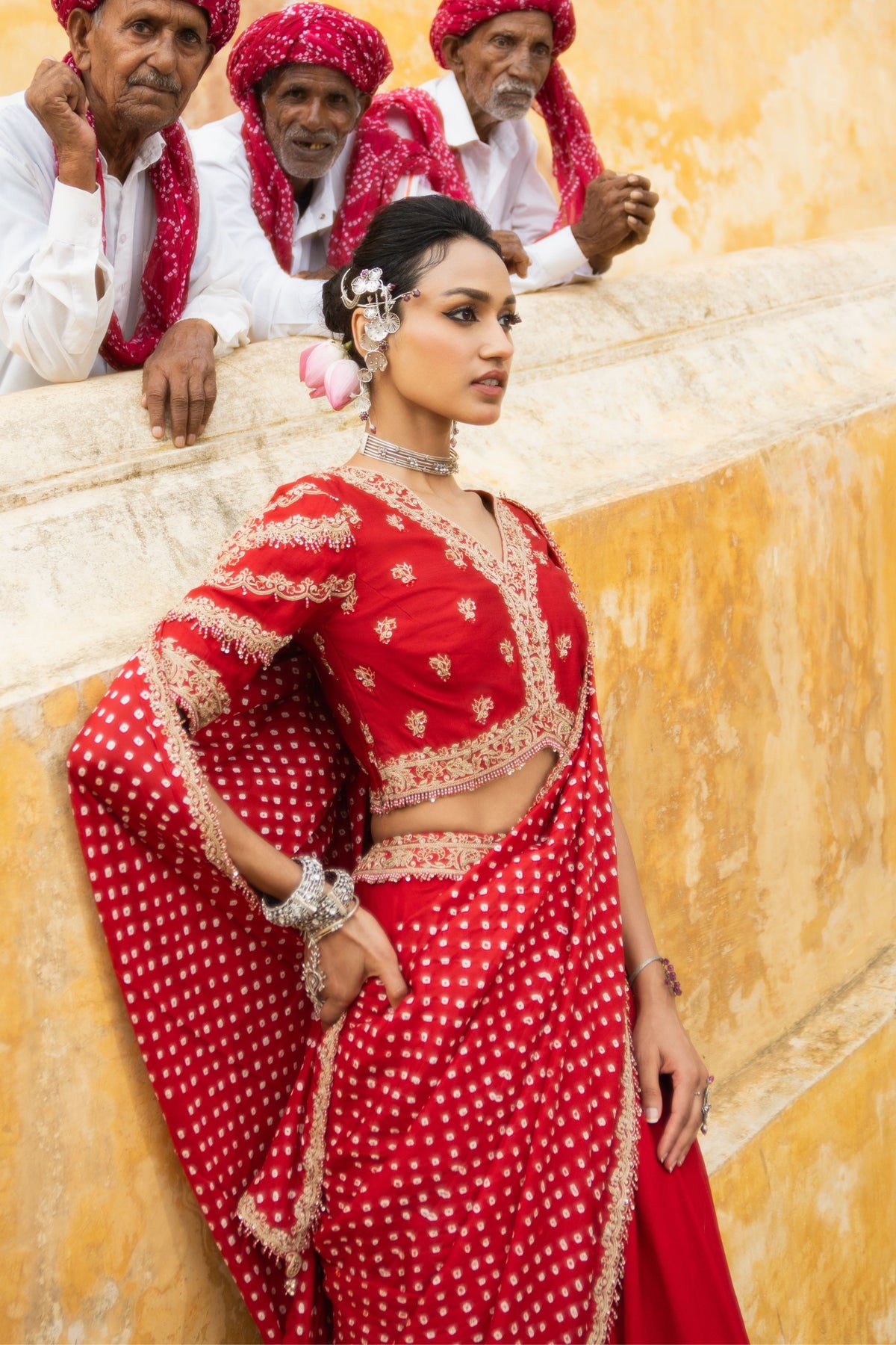 Bandhani Lehenga Saree