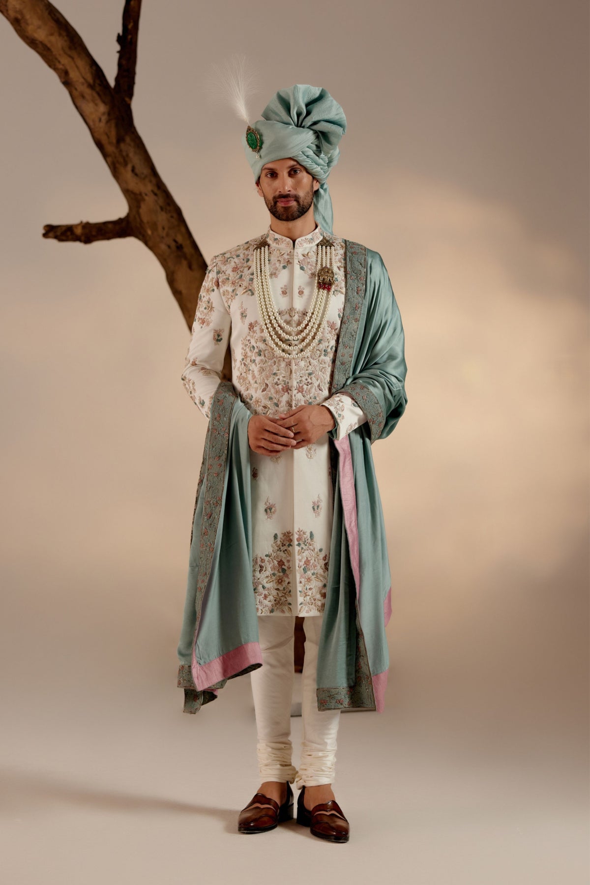 Opaline Sherwani Set