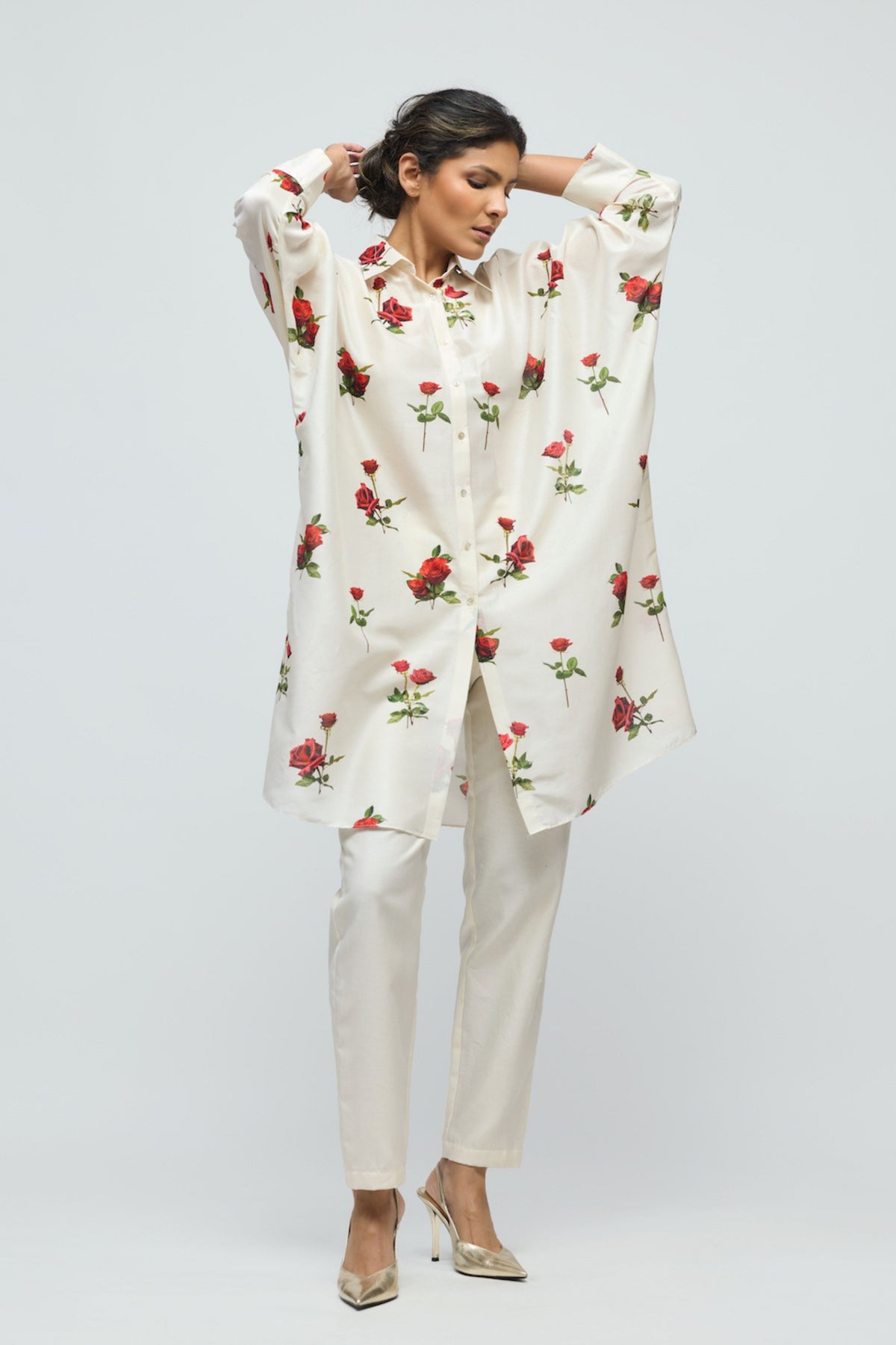 Printed Chanderi Tunic