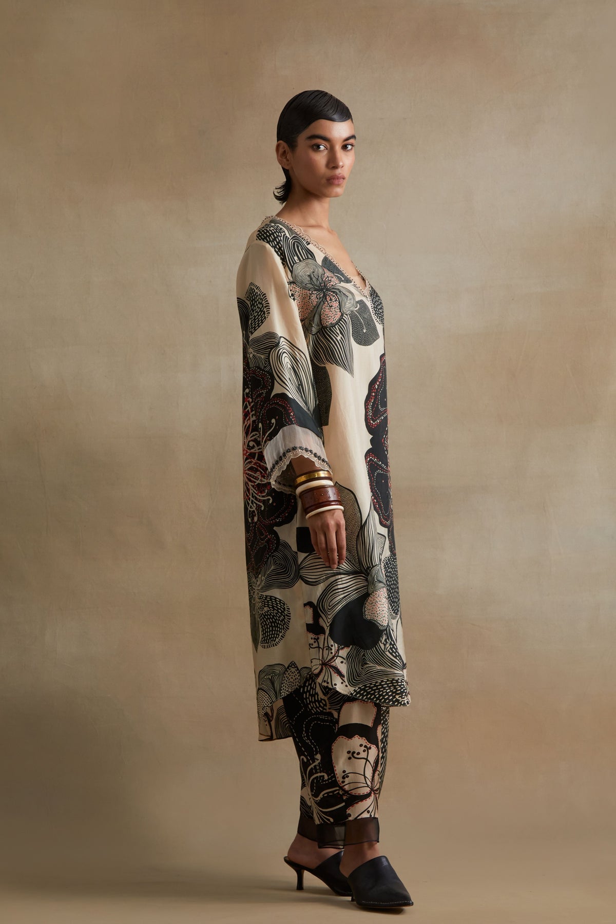 Clay Intricate Detailed Kurta Set