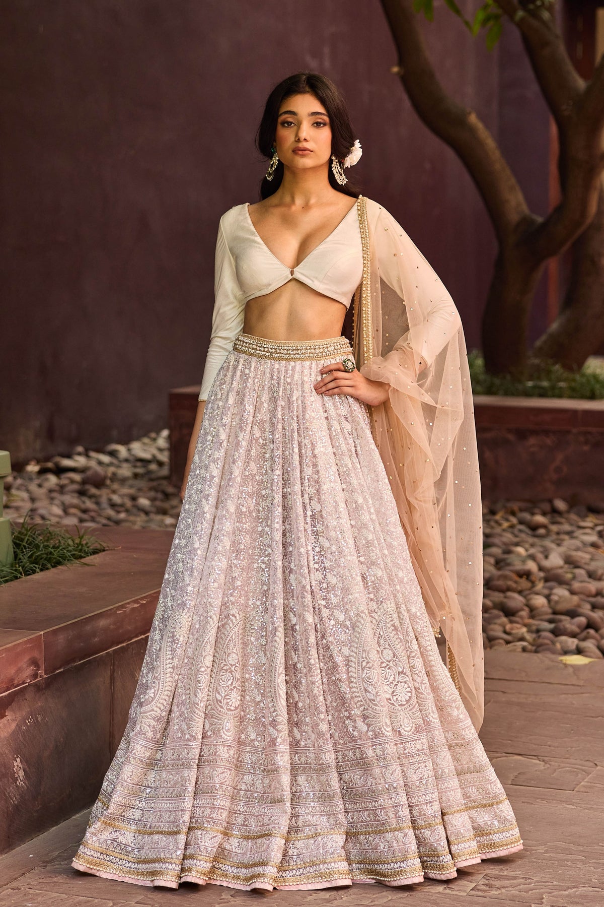 Ivory Saira Lehenga Set