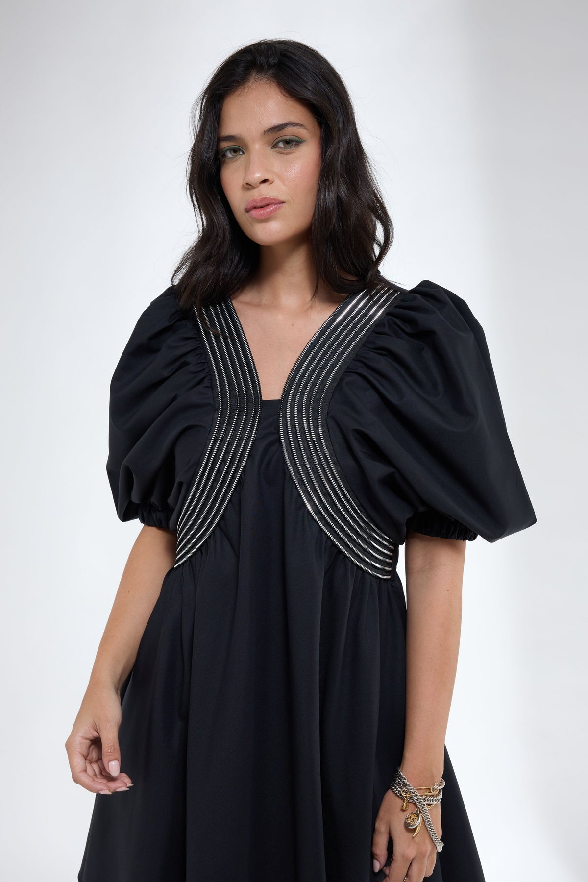 Black Flared Skater Dress