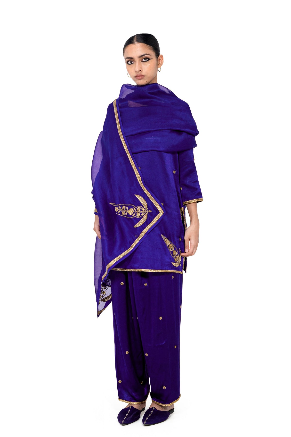 Hemolai Indigo Dupatta