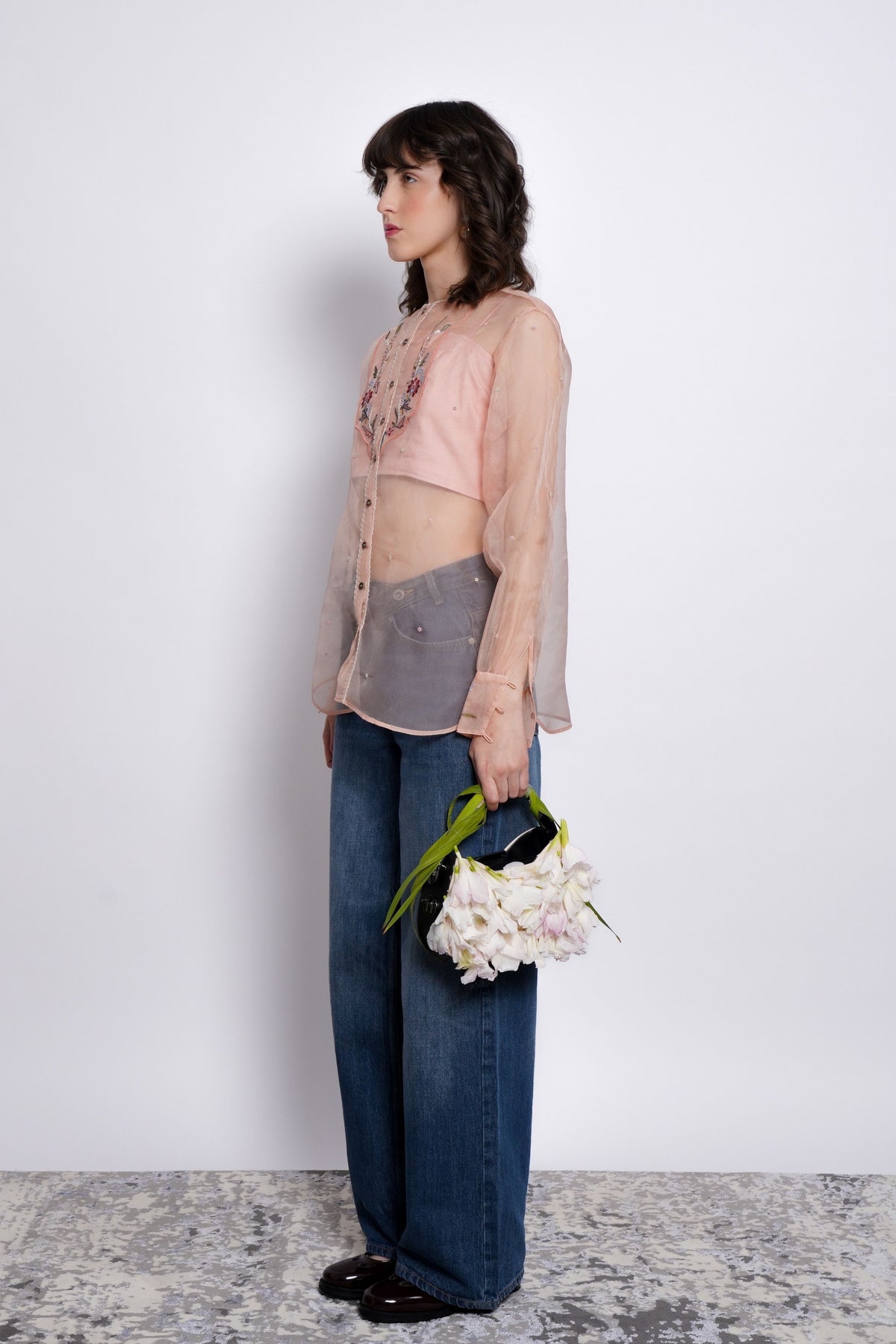 Rosette Peach Top