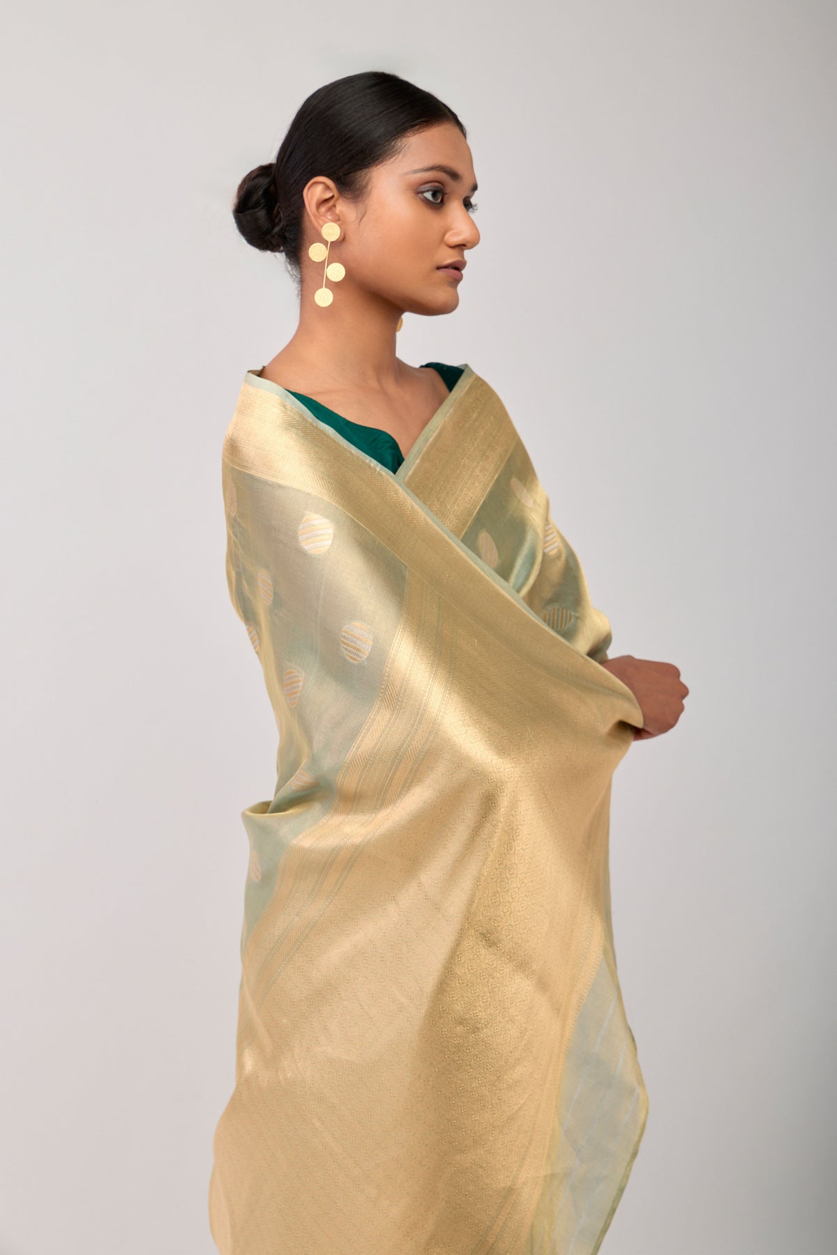Aafreen Sea Green Sarees