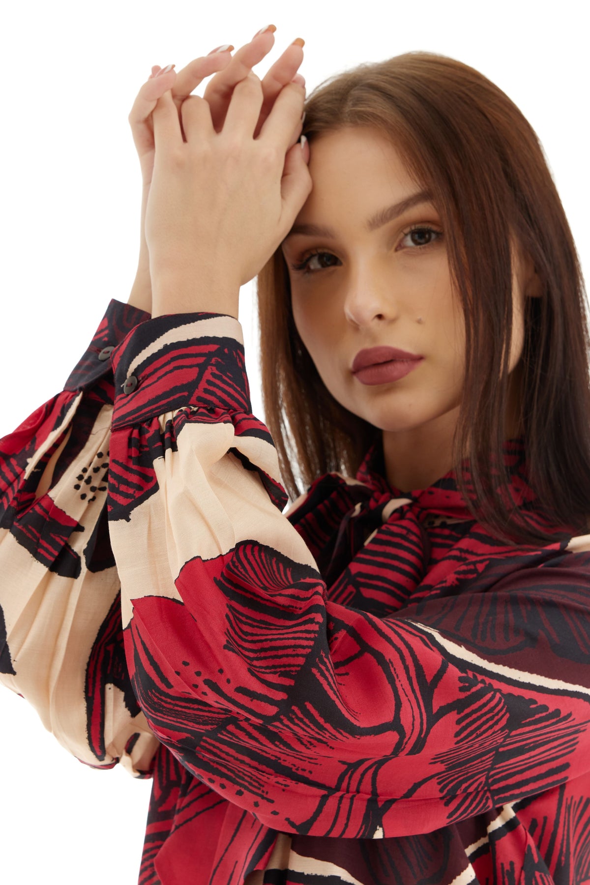 Red and Brown Bow Shirt