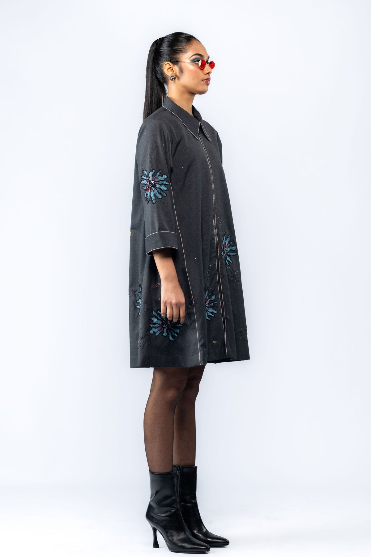 Aube Floral Flared Dress