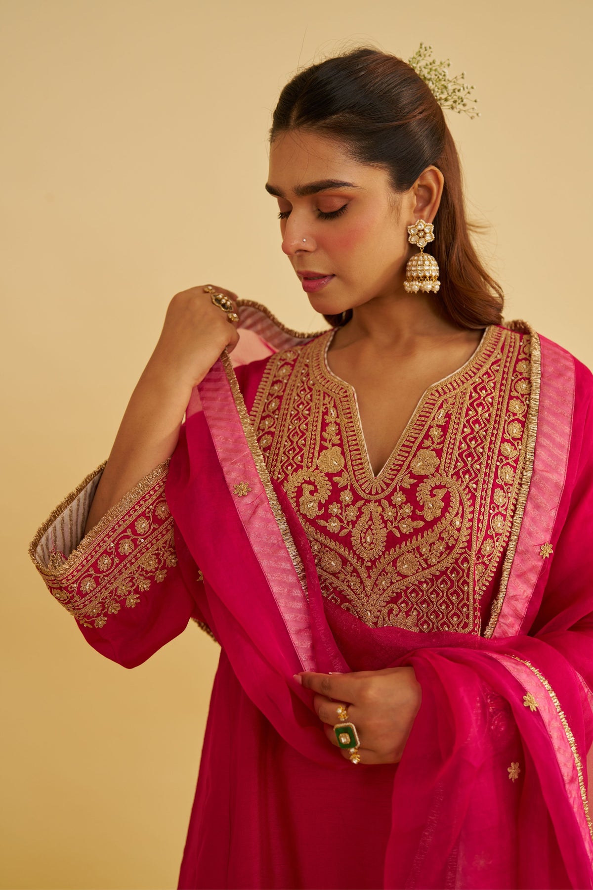 Mehza Pink Salwar Set