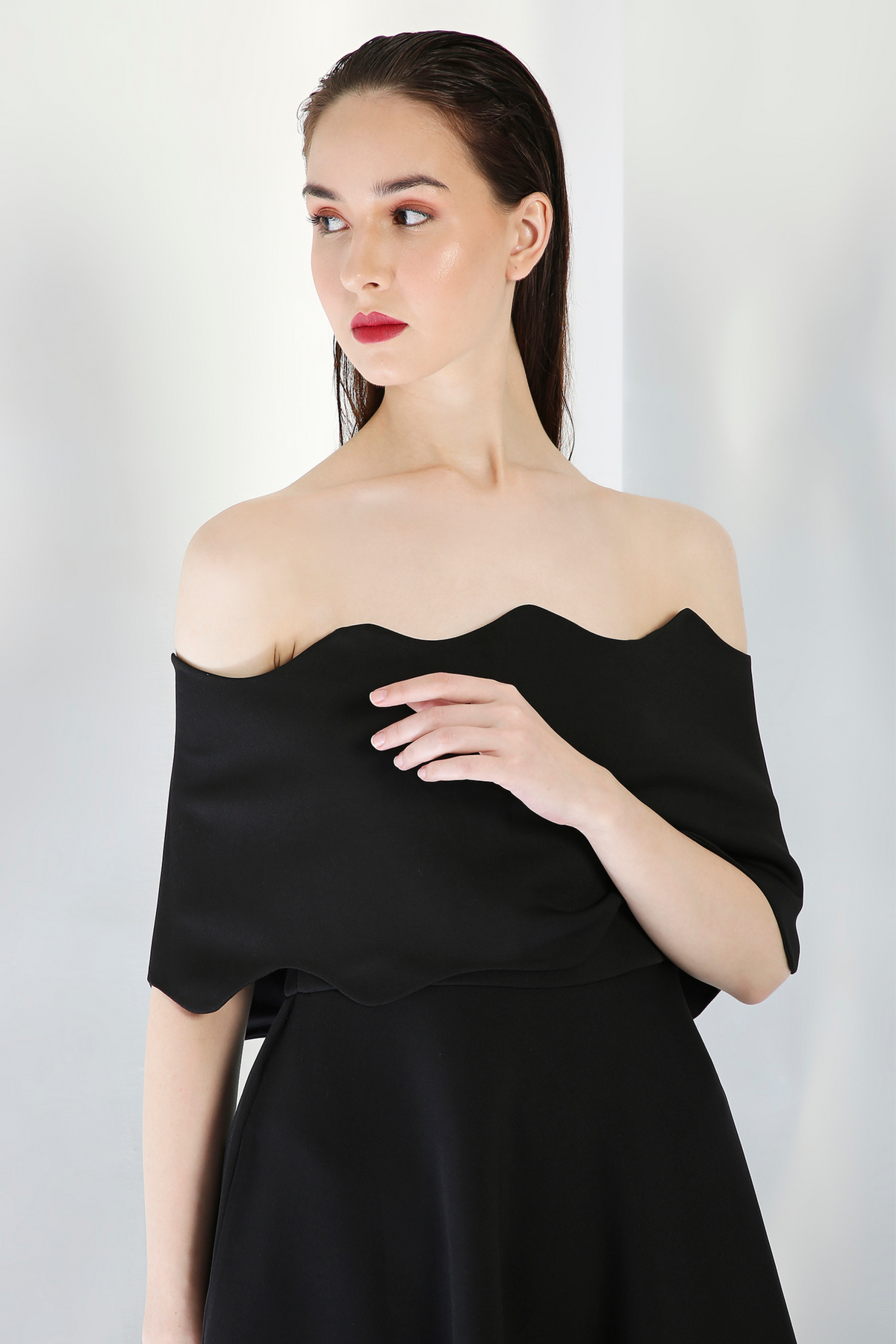 Black Off-shoulder Dress