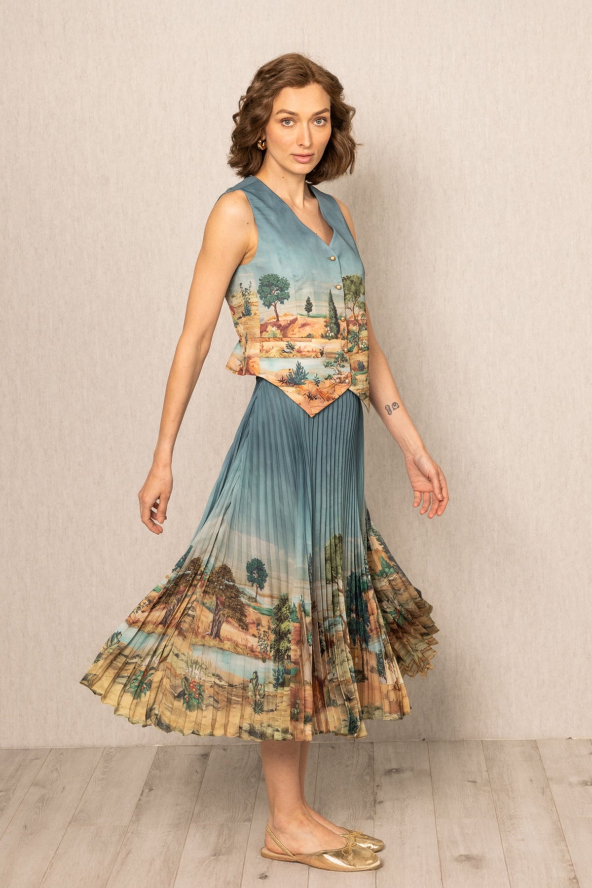Lyon Pleated Skirt