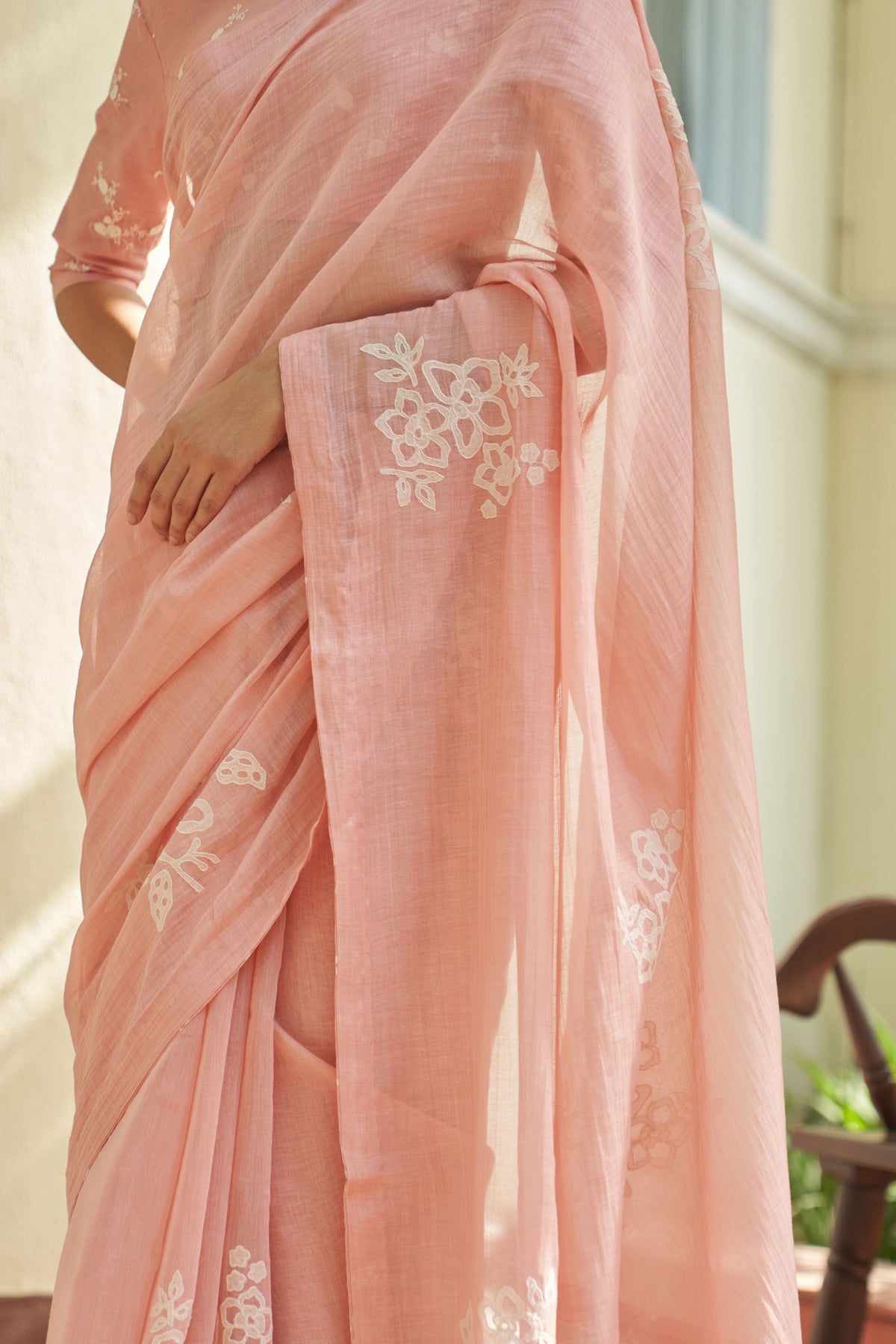 Tulip Applique Saree