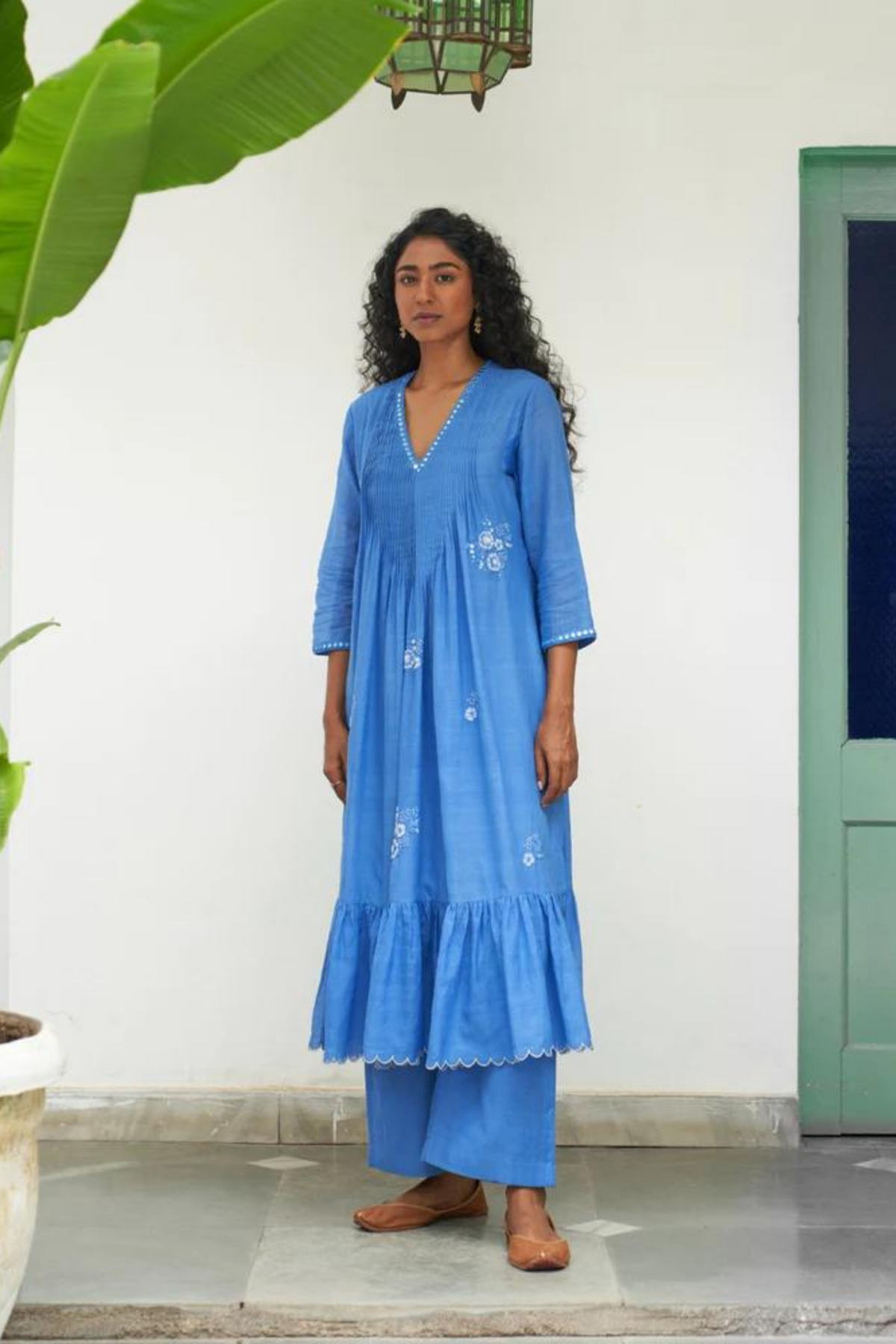 Asmani Champa Sitara Kurta Set