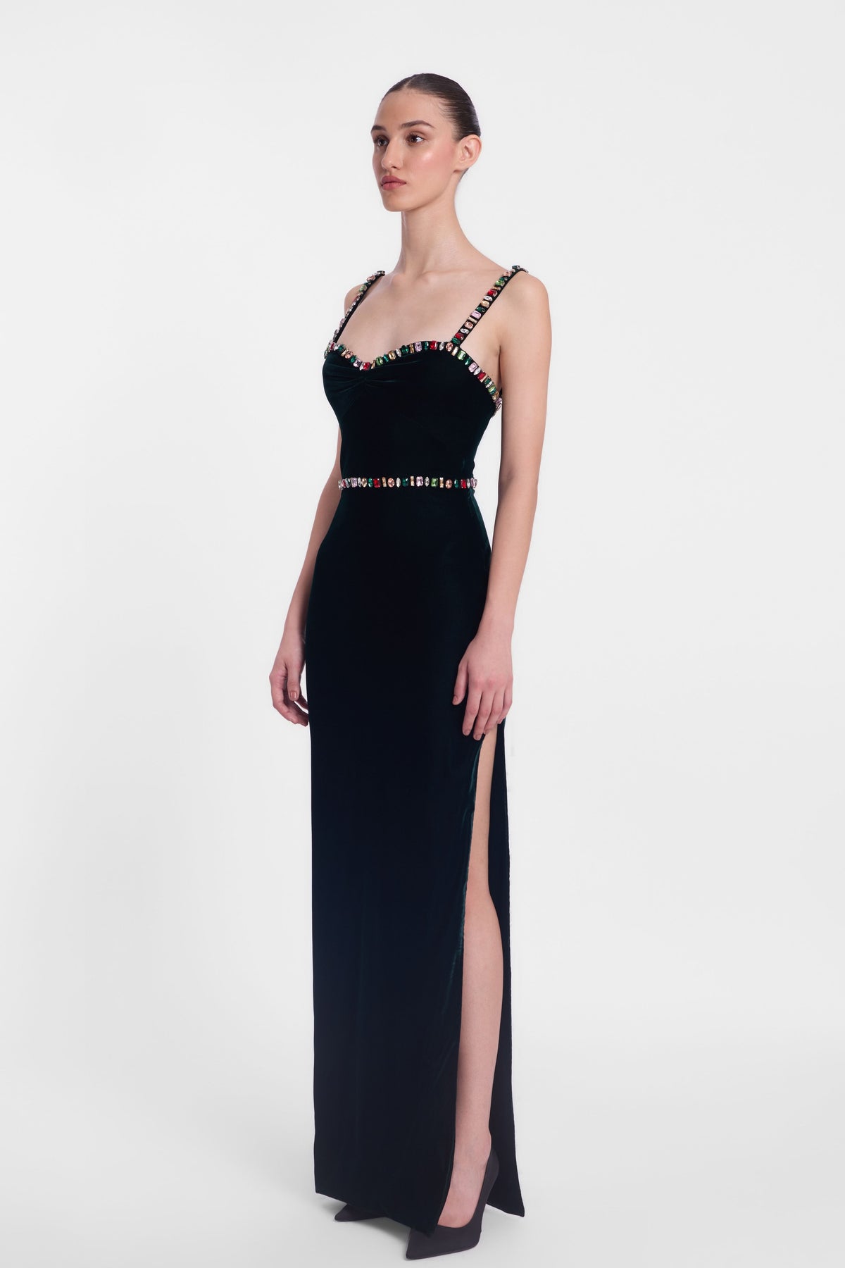 Velvet Column Gown