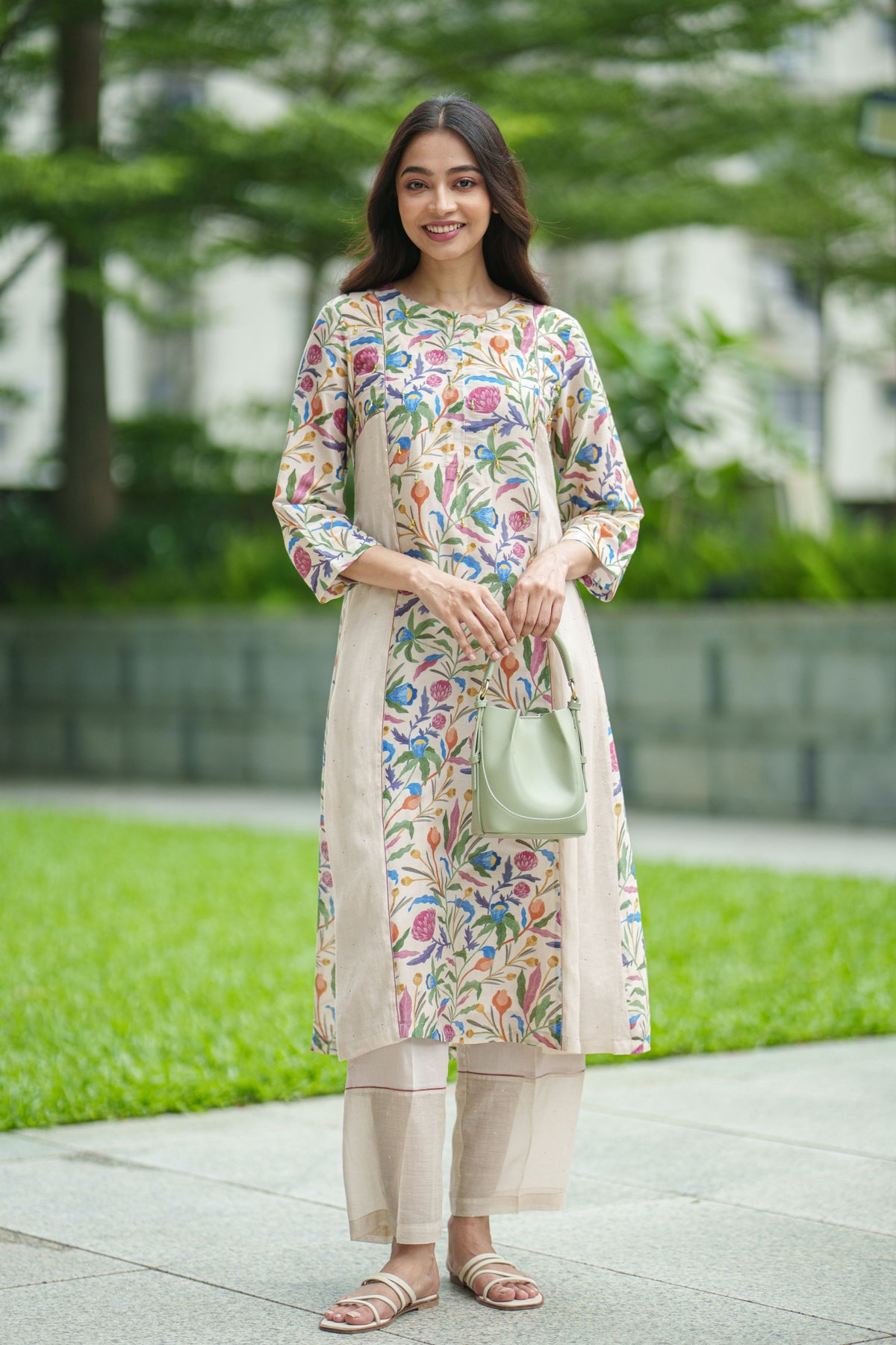 Tulip Cream Kurta Set
