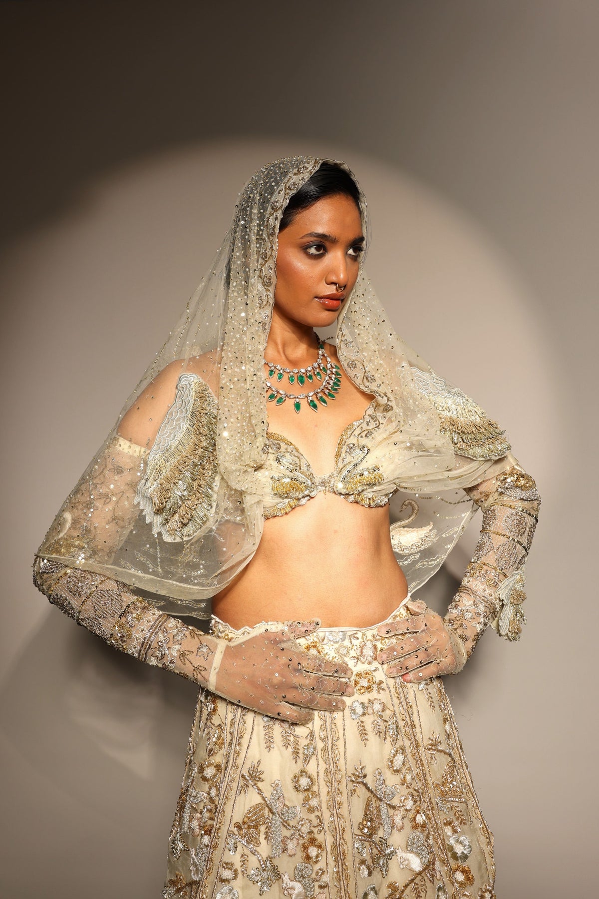Tuscan Bloom Petal Lehenga Set