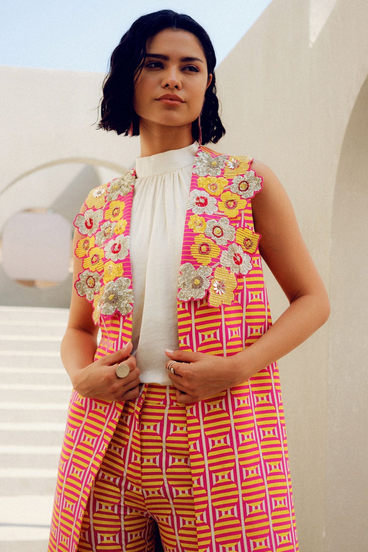 Pink Flever Jacket Set