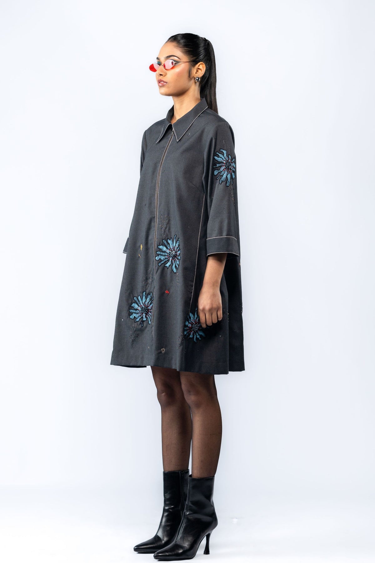 Aube Floral Flared Dress