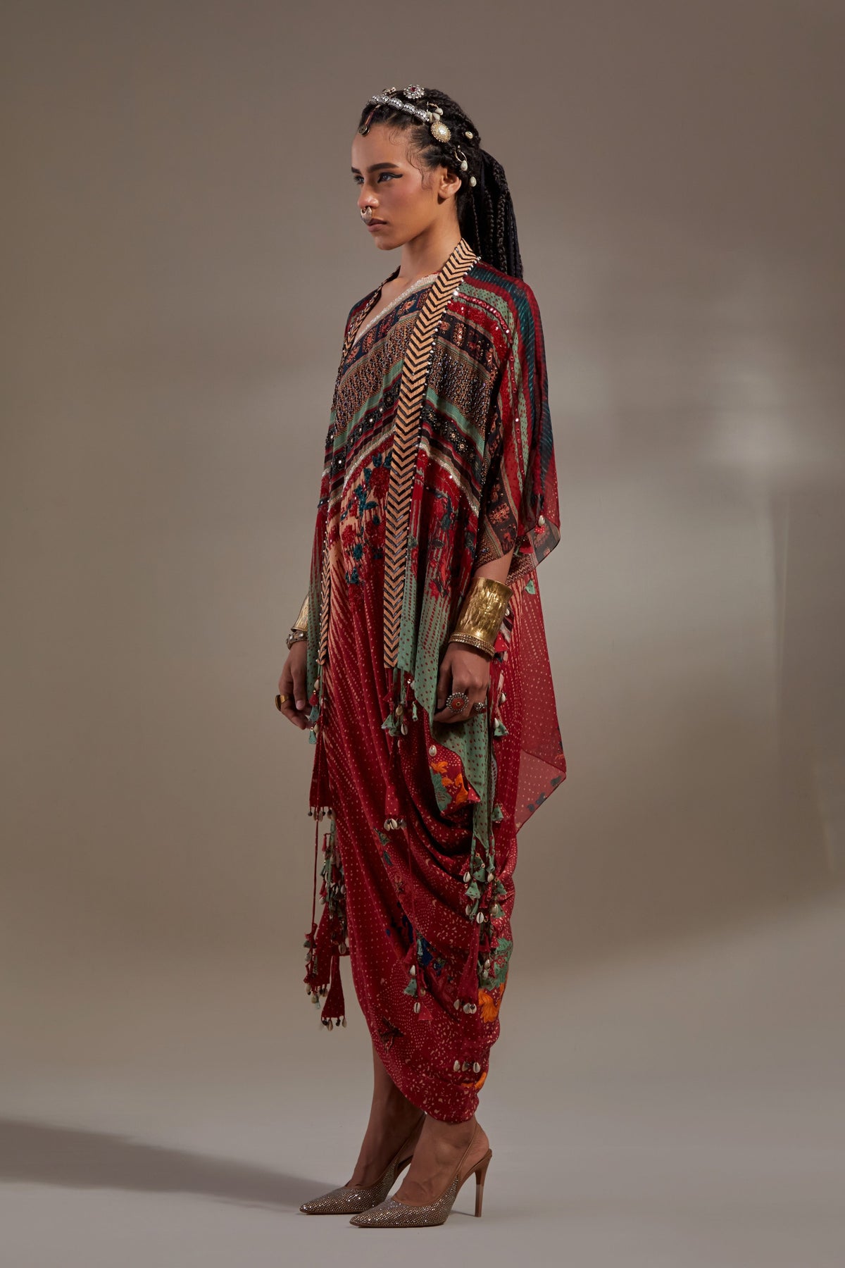 Veni Dupatta Jacket Set