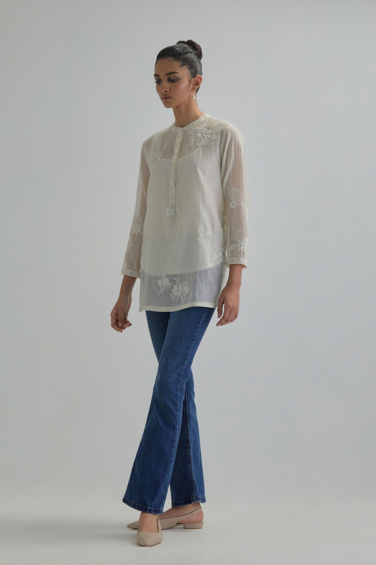 Off White Cotton Top