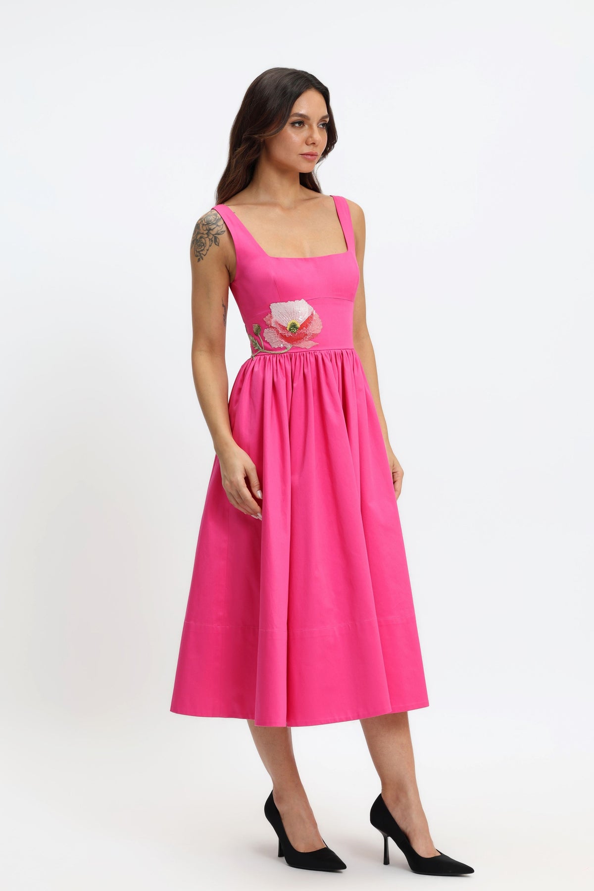 Square Neck Midi