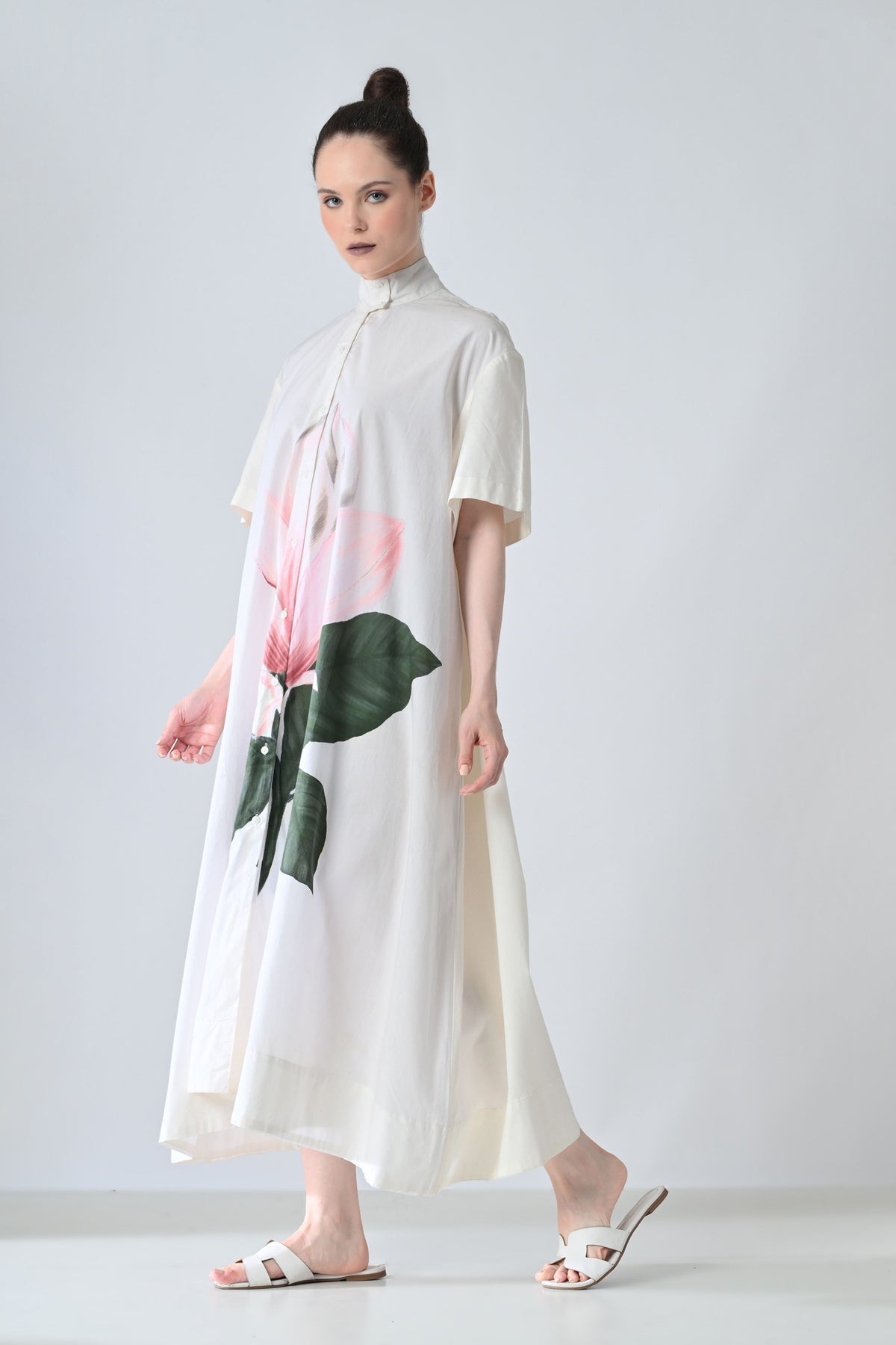 Ivory Blossom Printed Dress