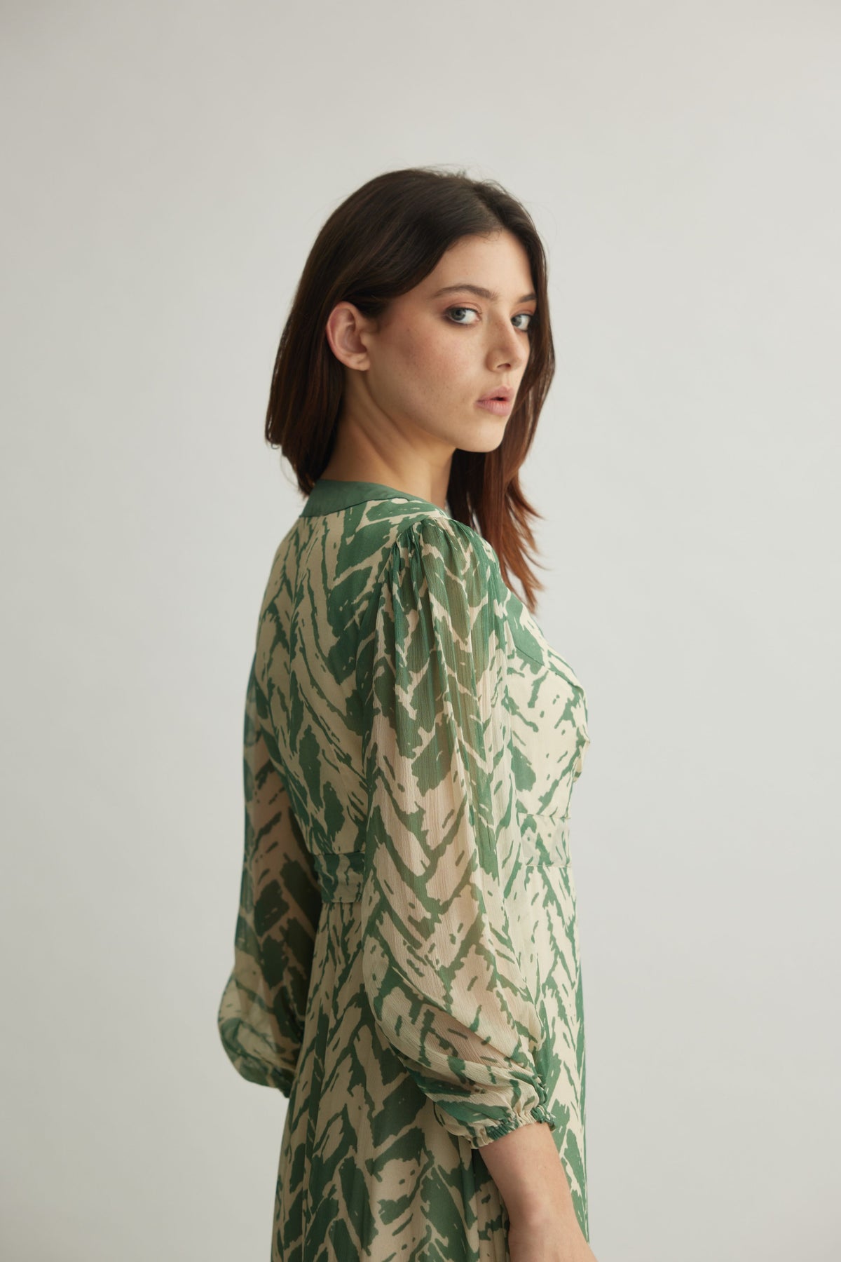 Mint Chevron Dress