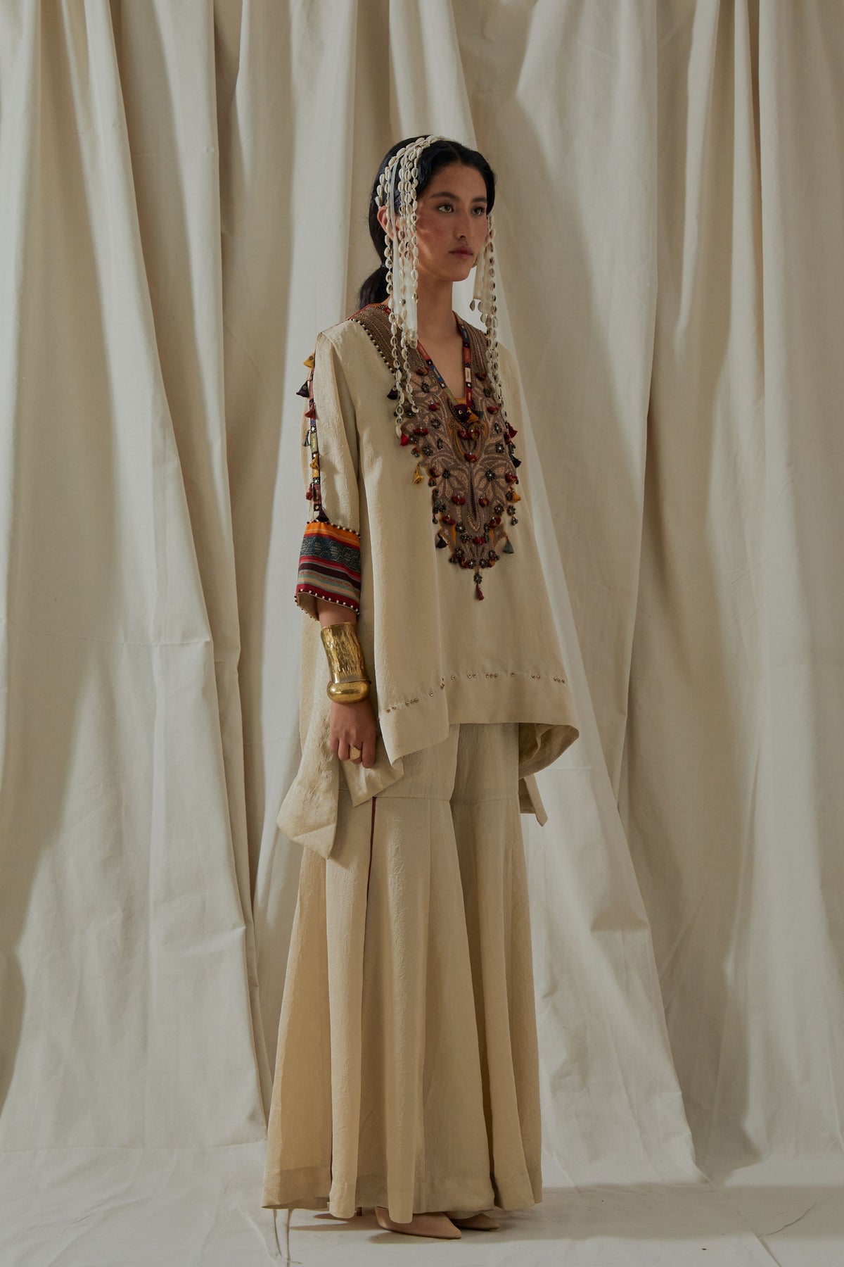 Mitra Short Kurta With Sharara