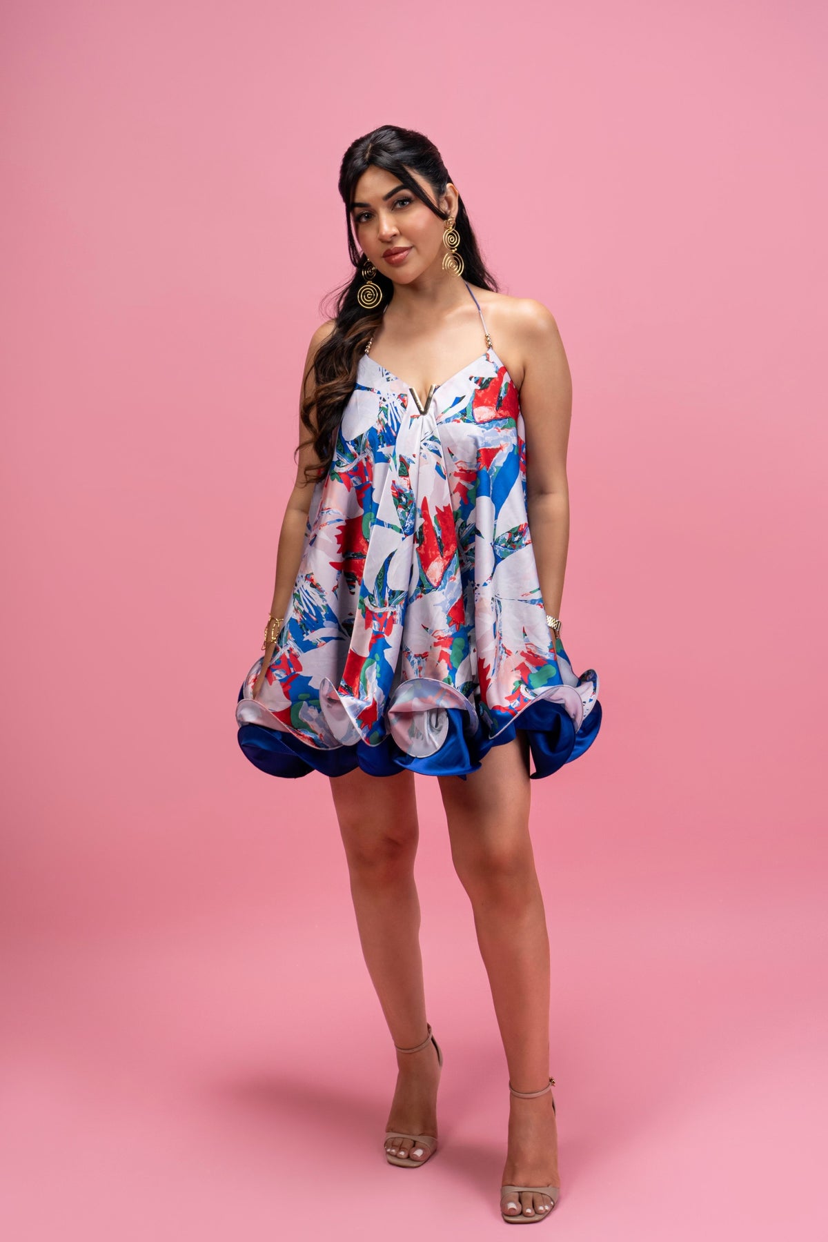 Colorblock Mini Dress
