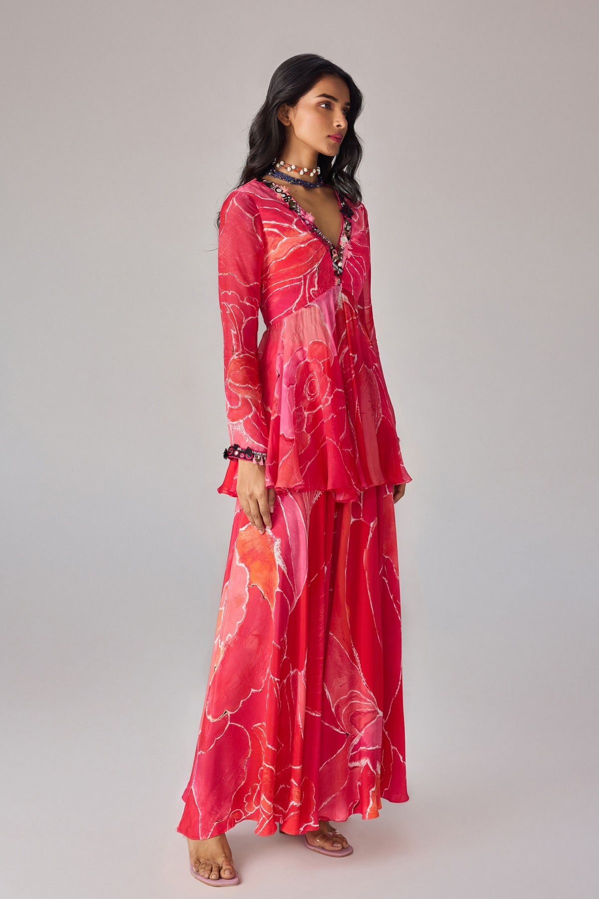 Pink Scratch Noor Blouse