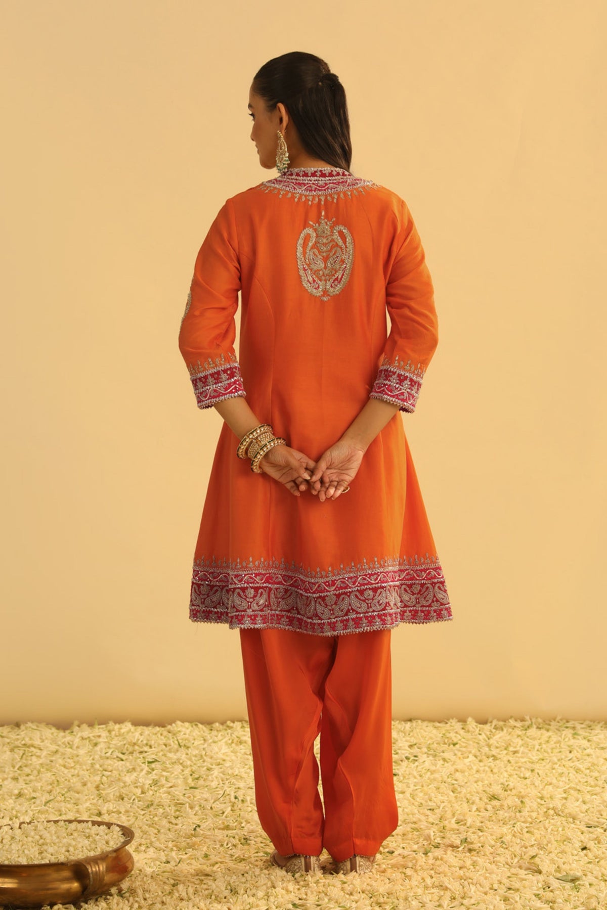 Rayana Orange Kurta Set