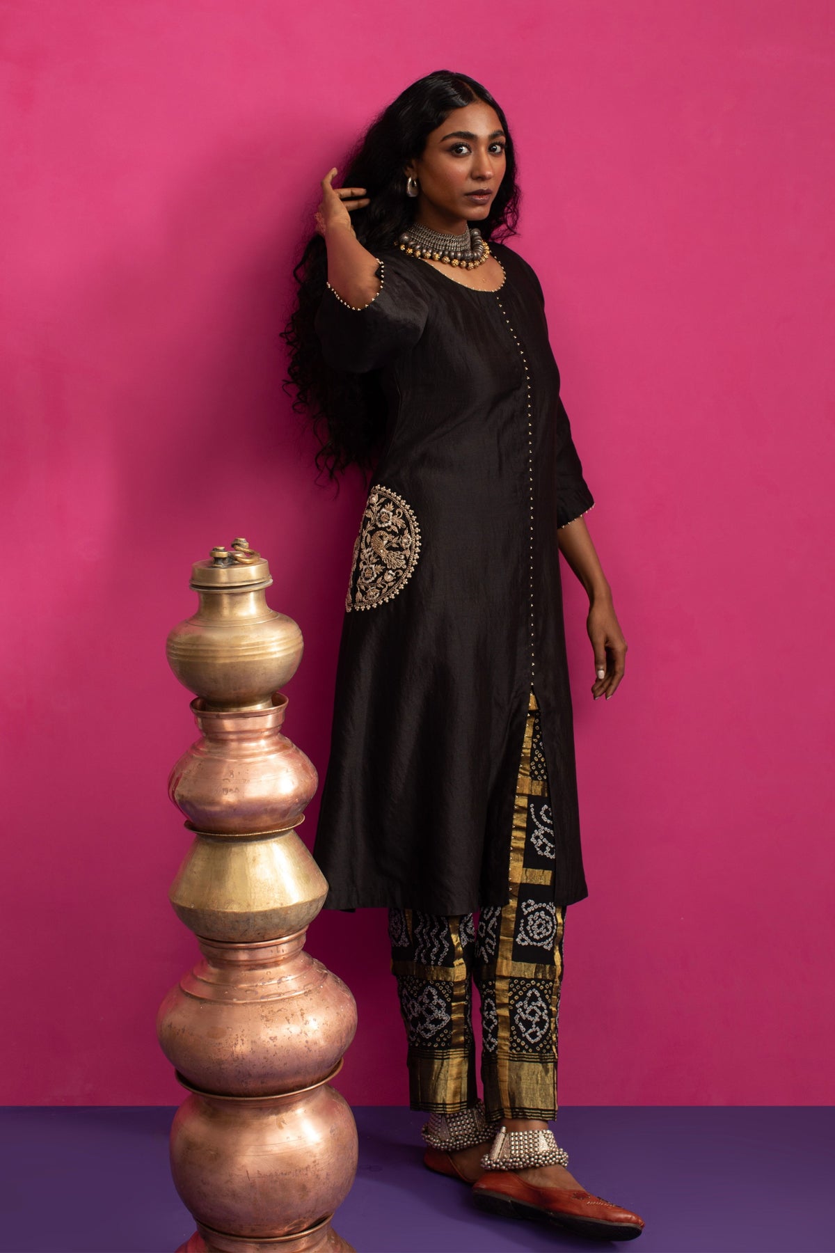 Peacock Pocket Kurta Set