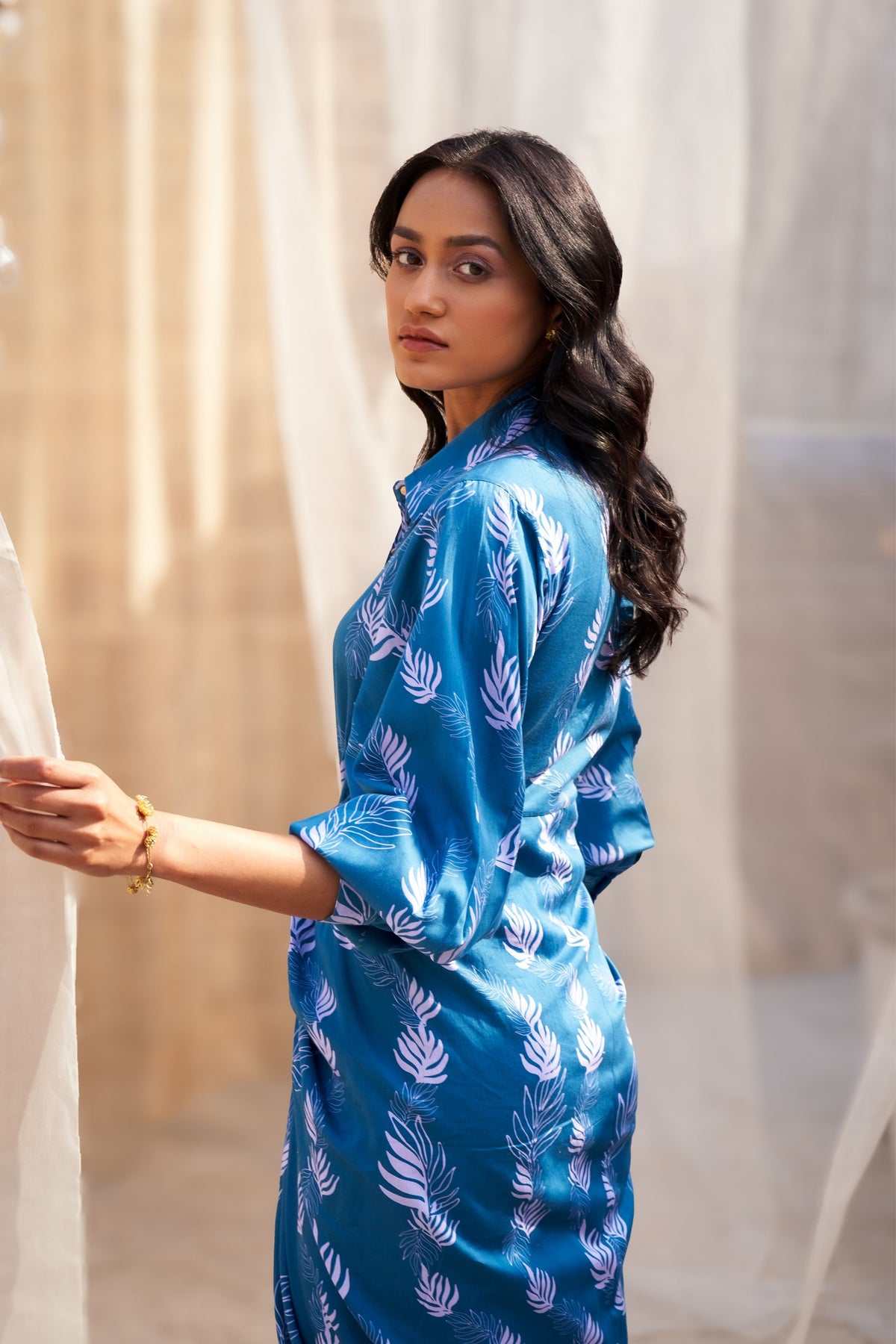 Reveria Drape Skirt Dress