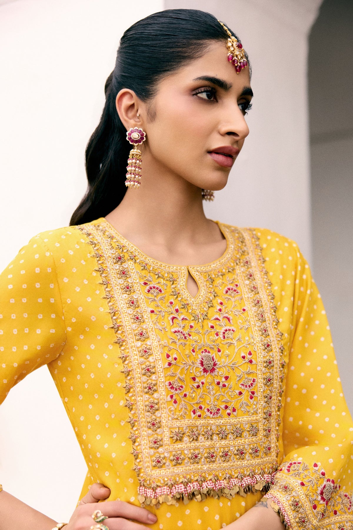 Genda Bandhani Co-ord Set