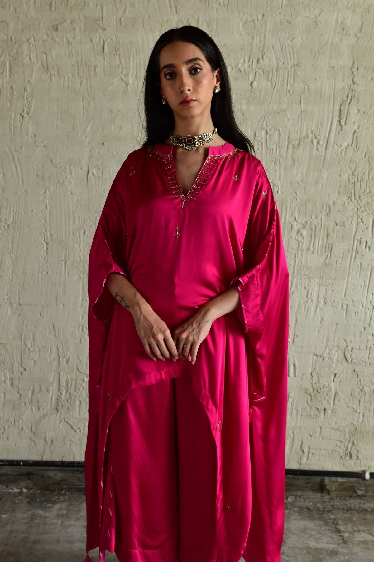 Hot Pink Shazia Pant Set