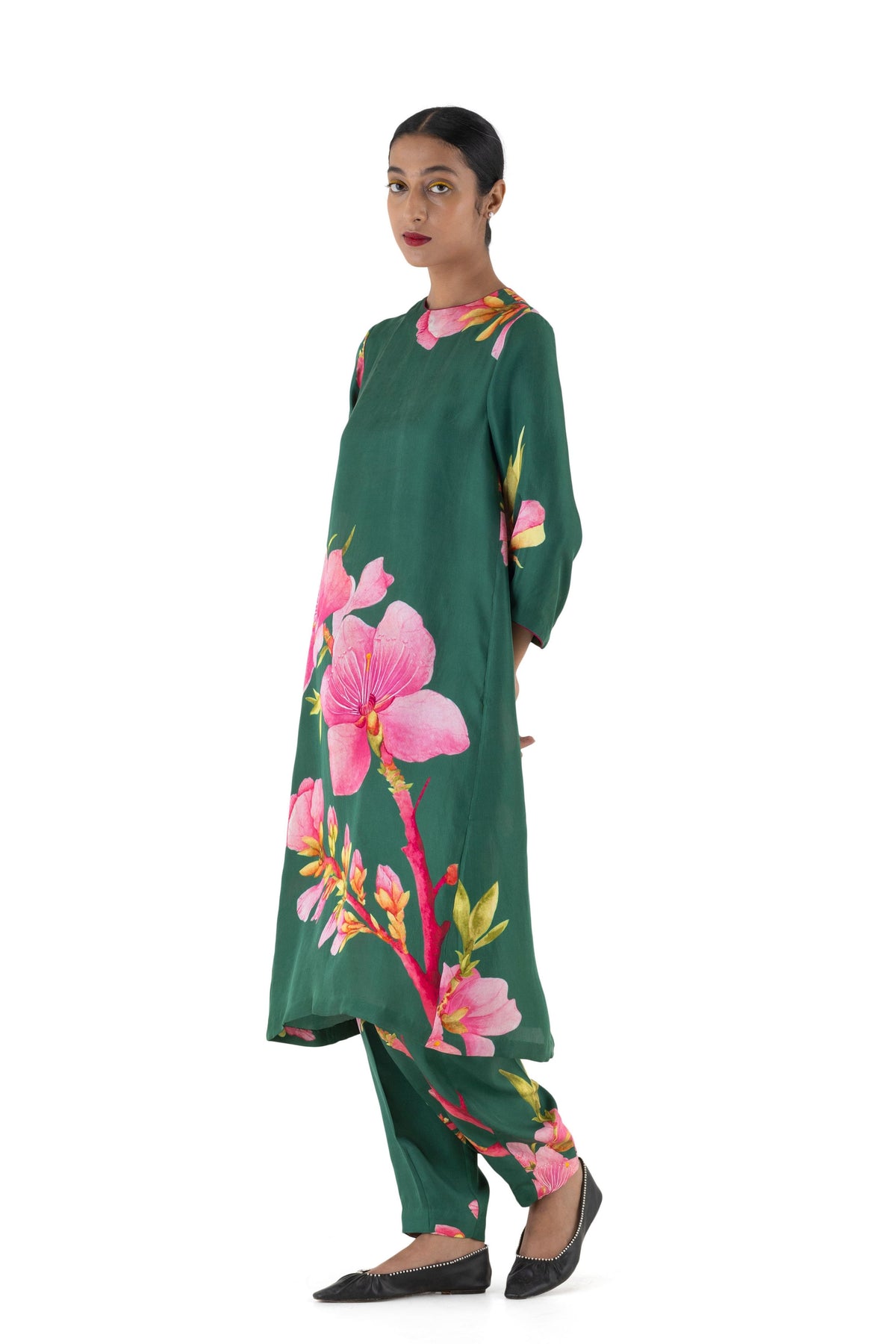 Jepun Green Kurta With Pants