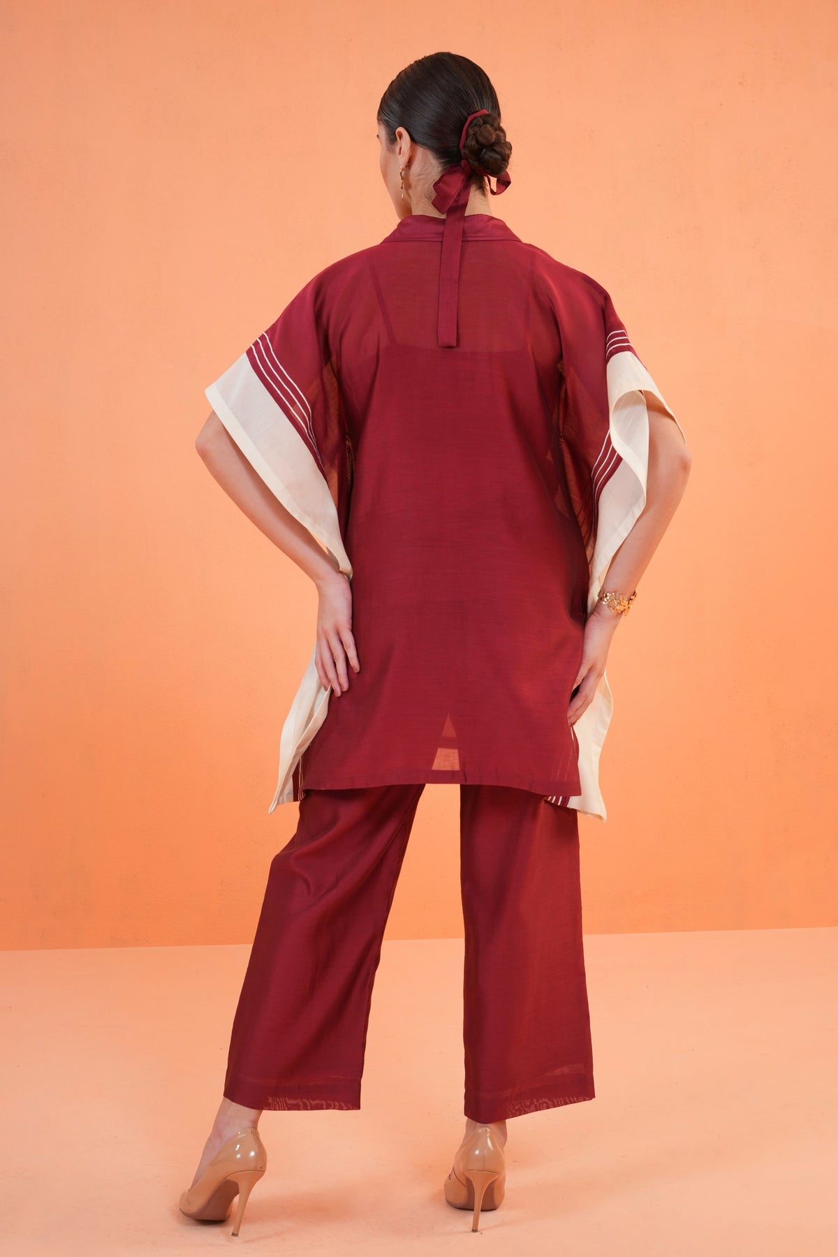 Maroon Medina Tunic Set