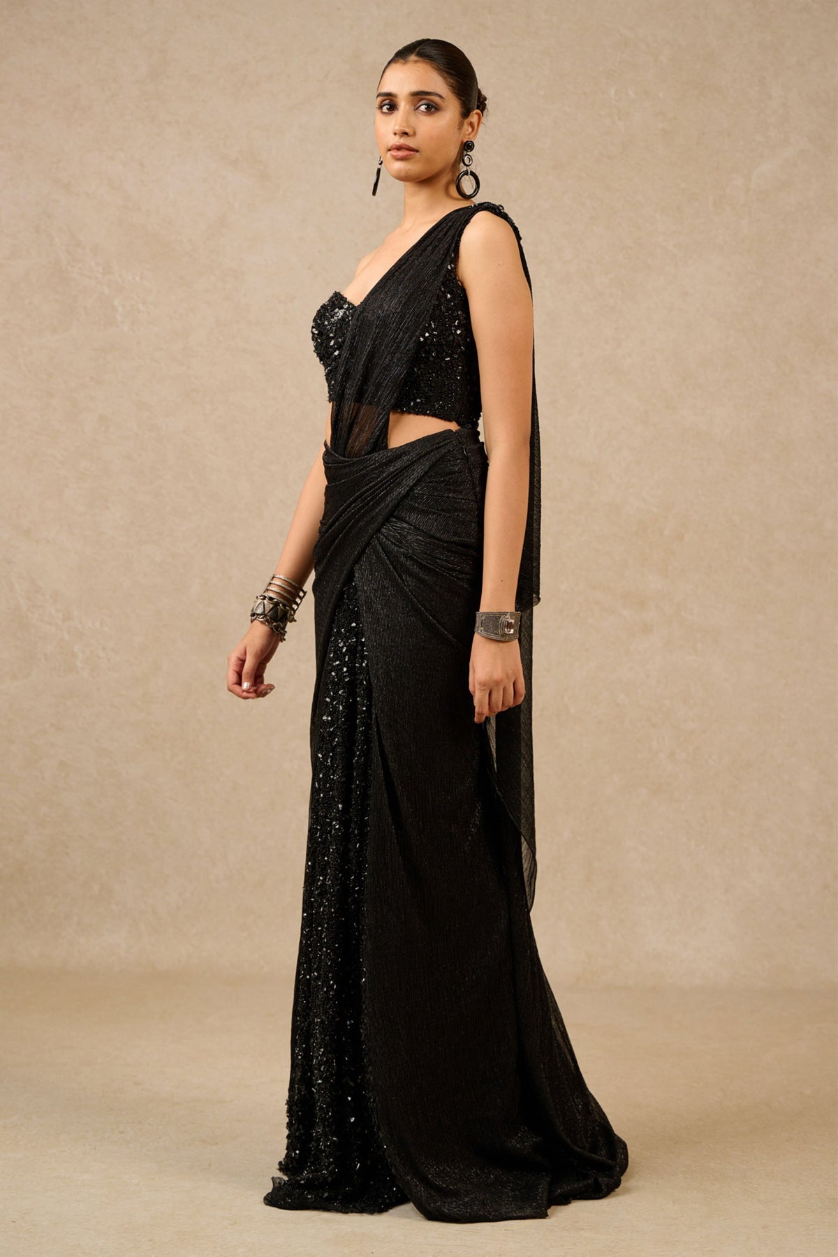 Metallic Crinkle Concept Saree