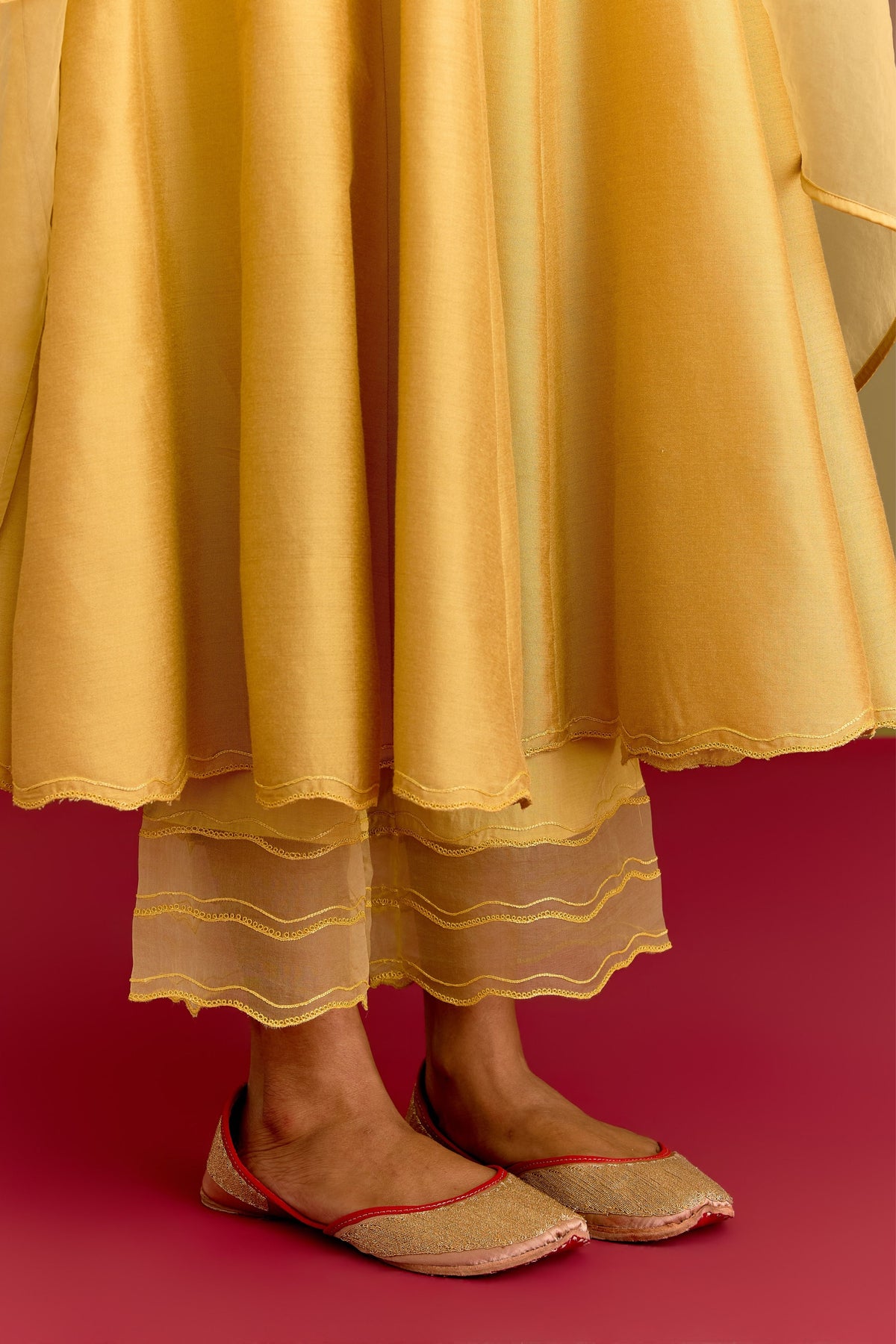 Yellow Anarkali Set