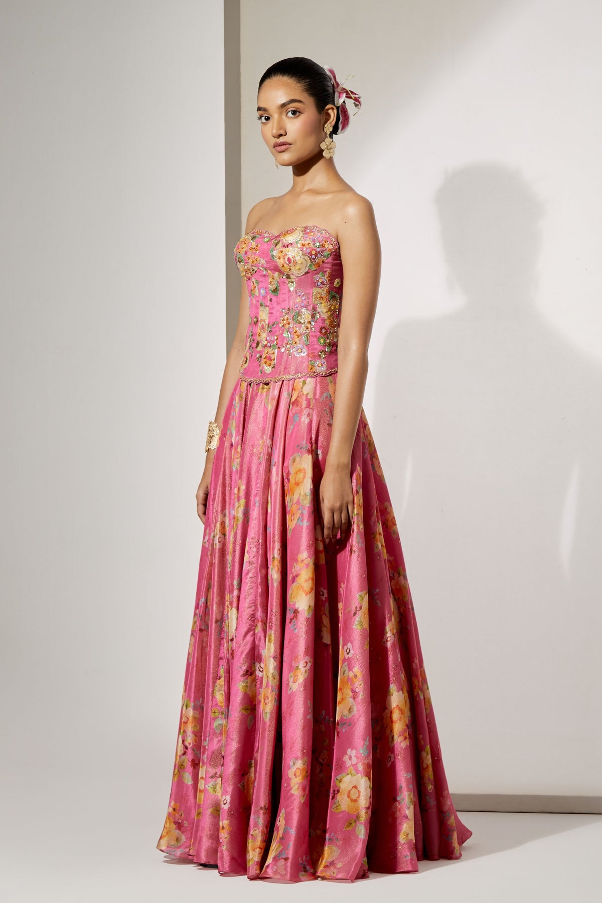 Rose Pink Skirt Set