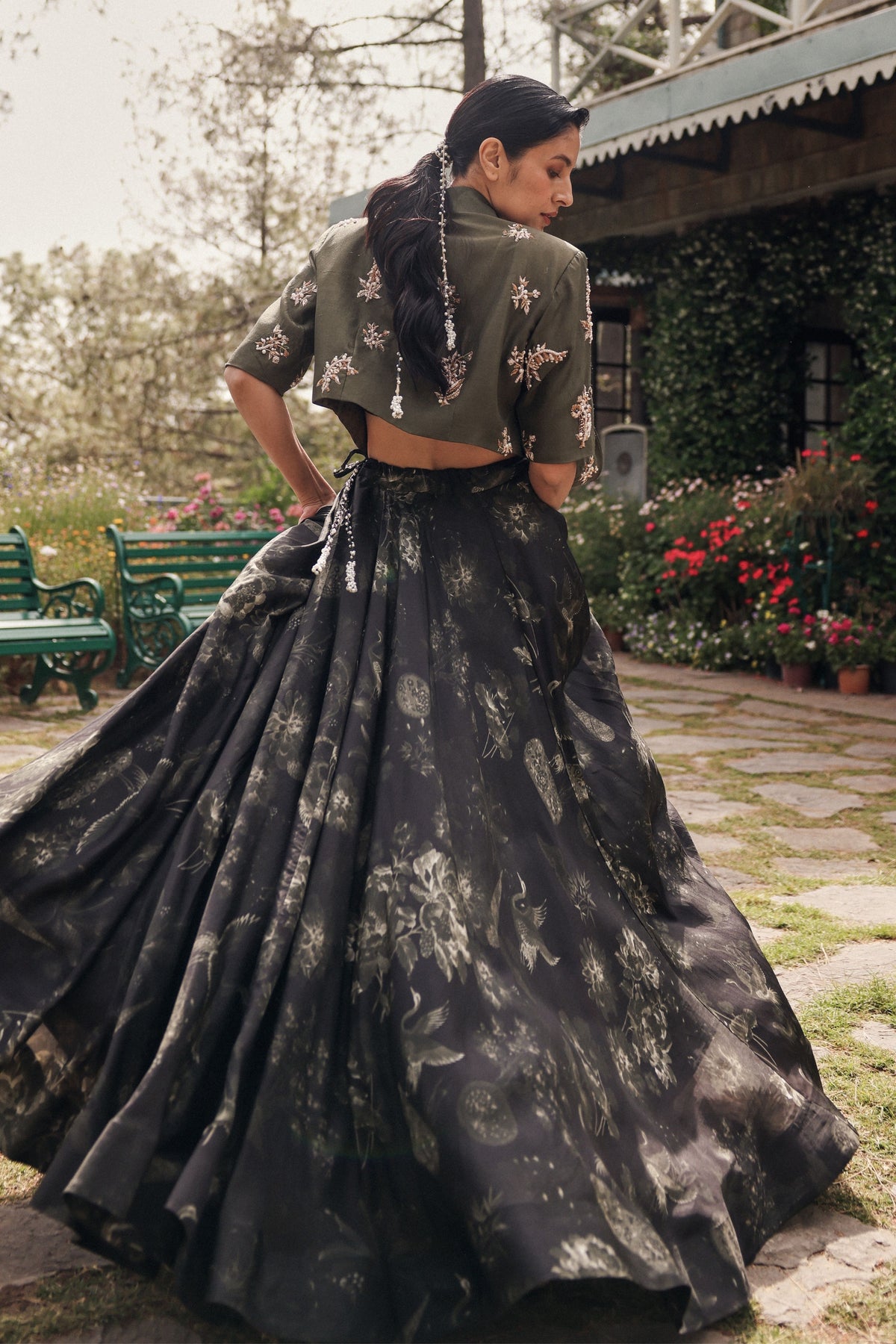 Storm Letter Lehenga Set