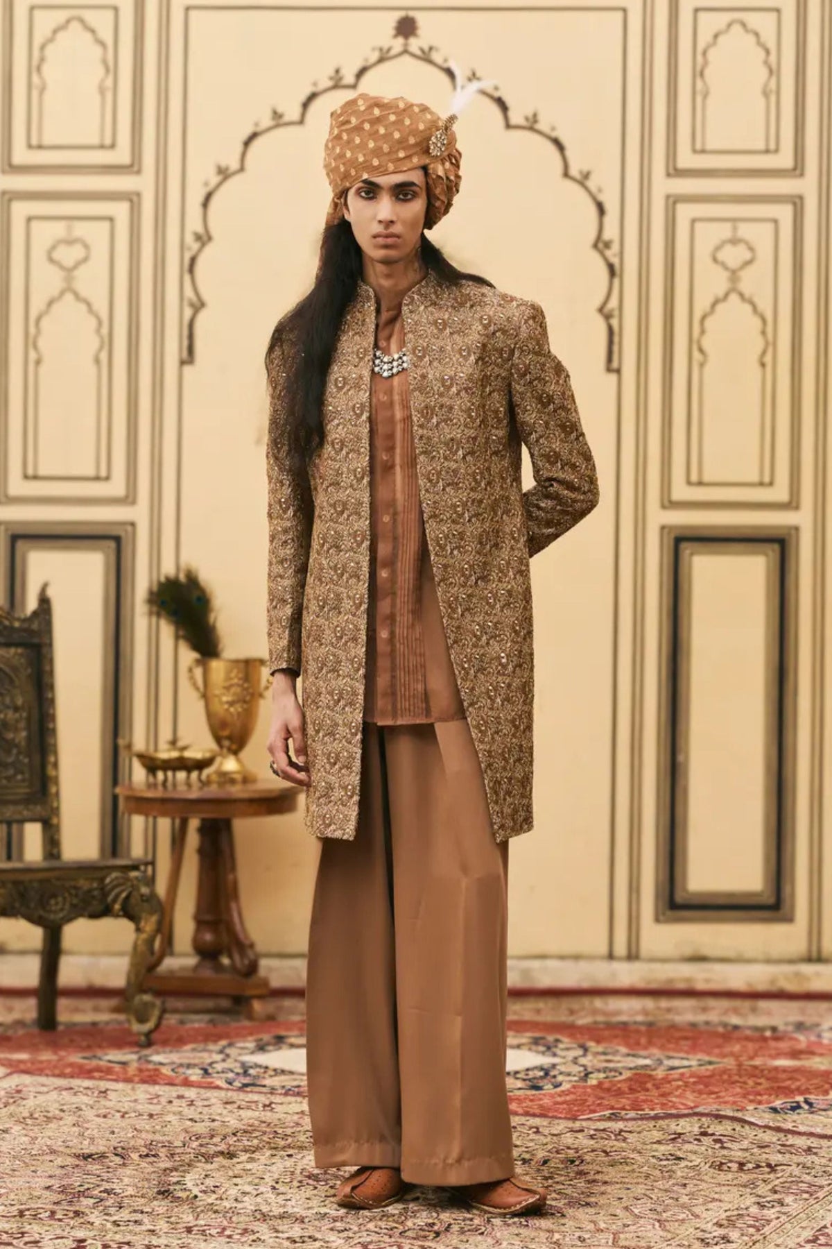 Shyam Banarasi Jacket Set