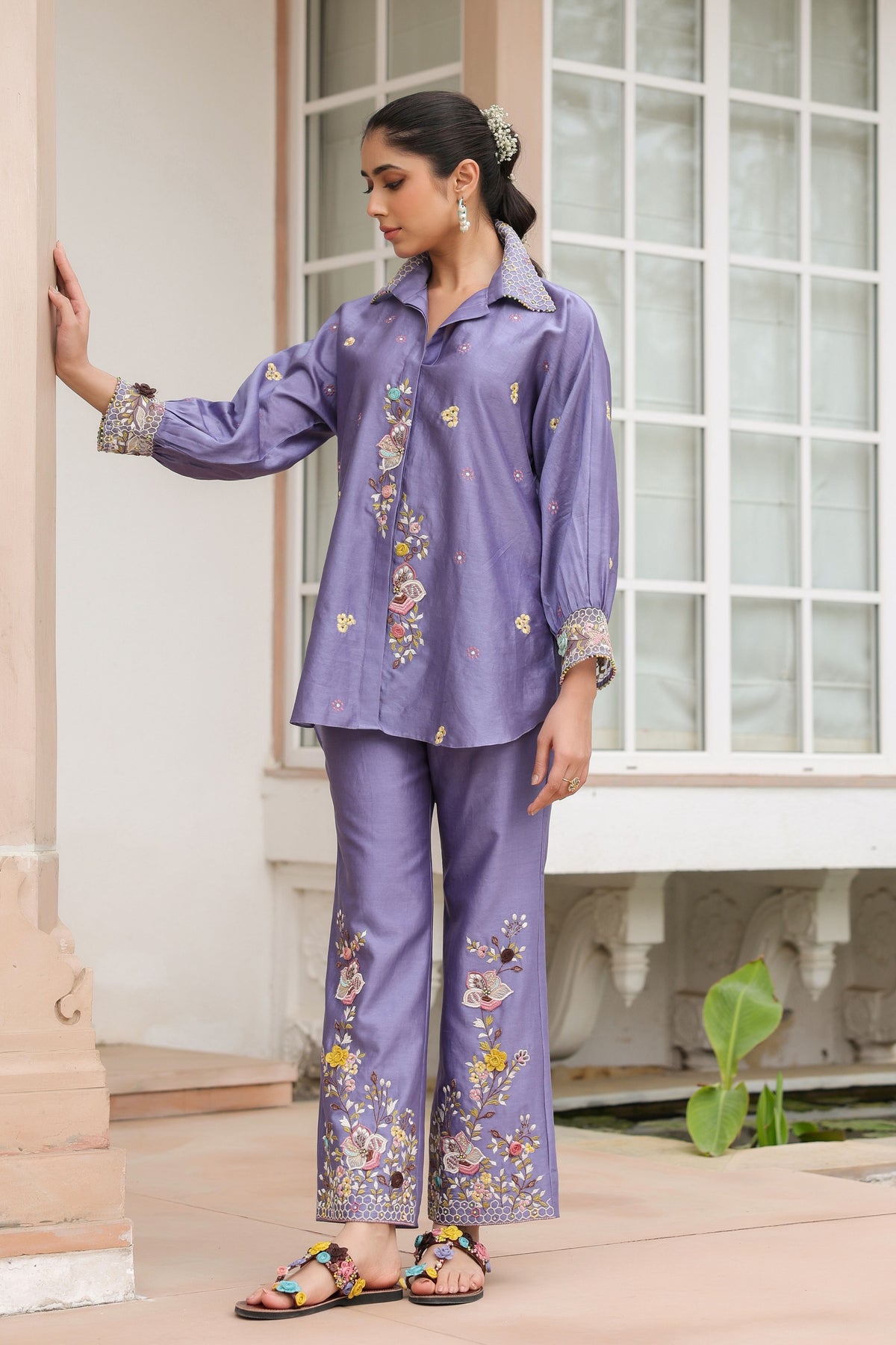 Gulzar Floral Embroidered Co-ord Set