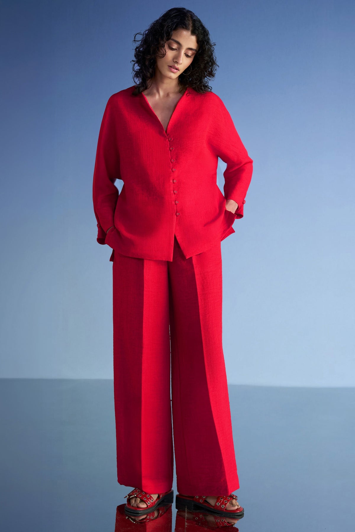 Buttoned Cuff Co-ord Set