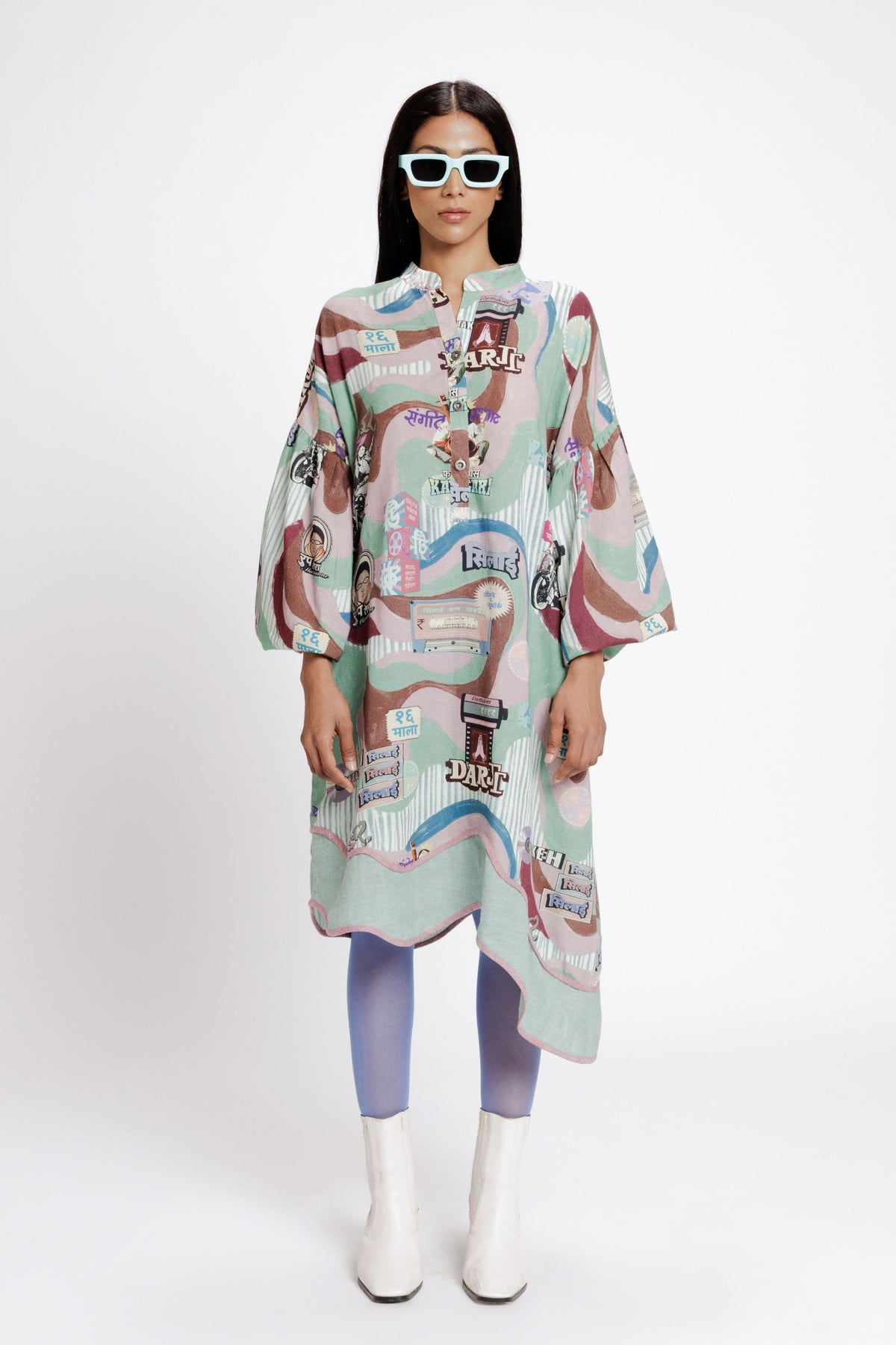 Filmy Shirt Dress