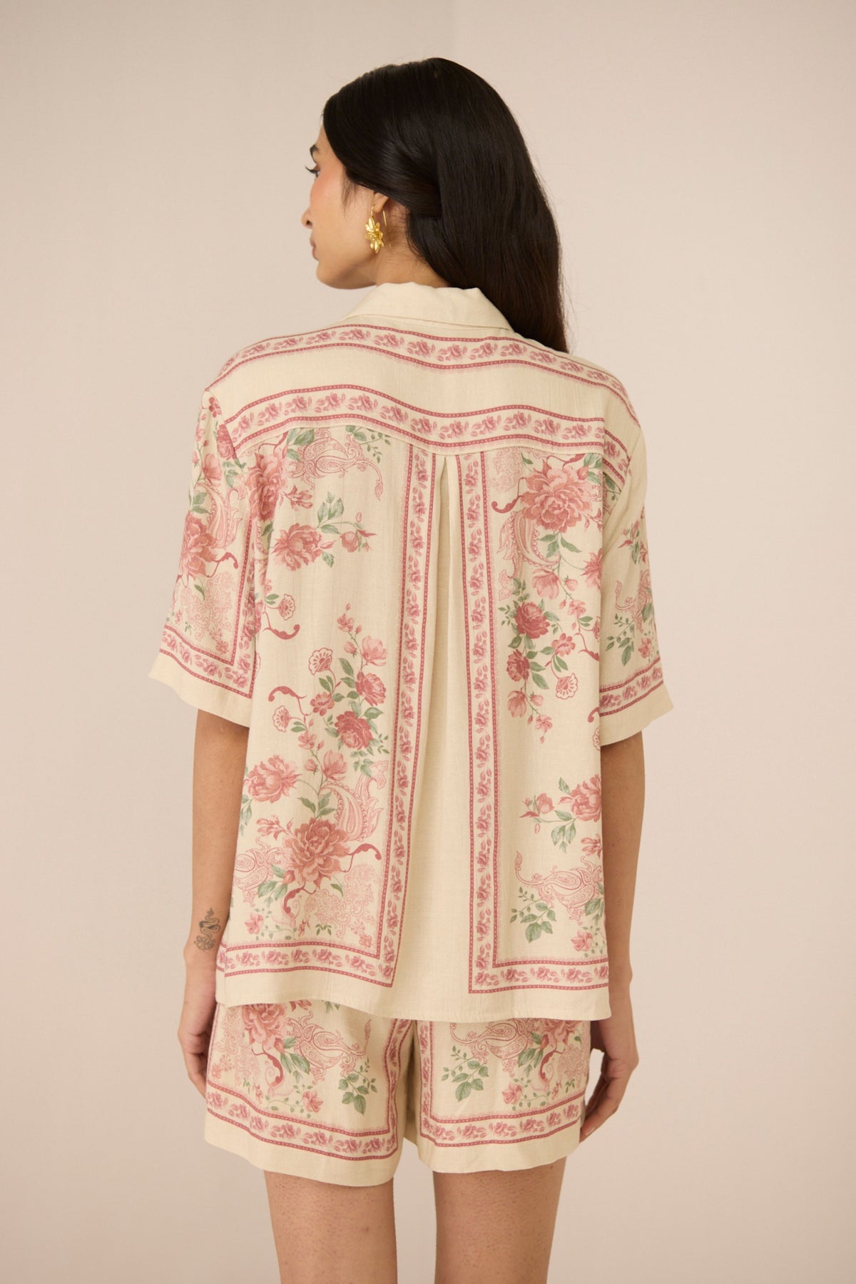 Malibu Azure Rose Shirt