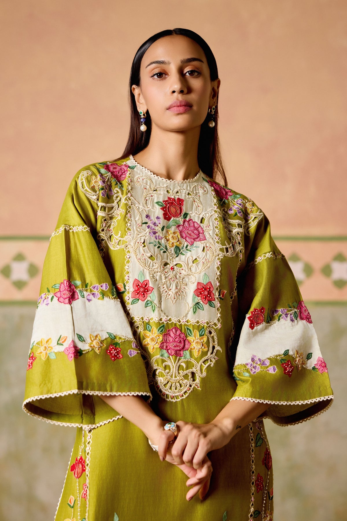 Olive Kurta Set