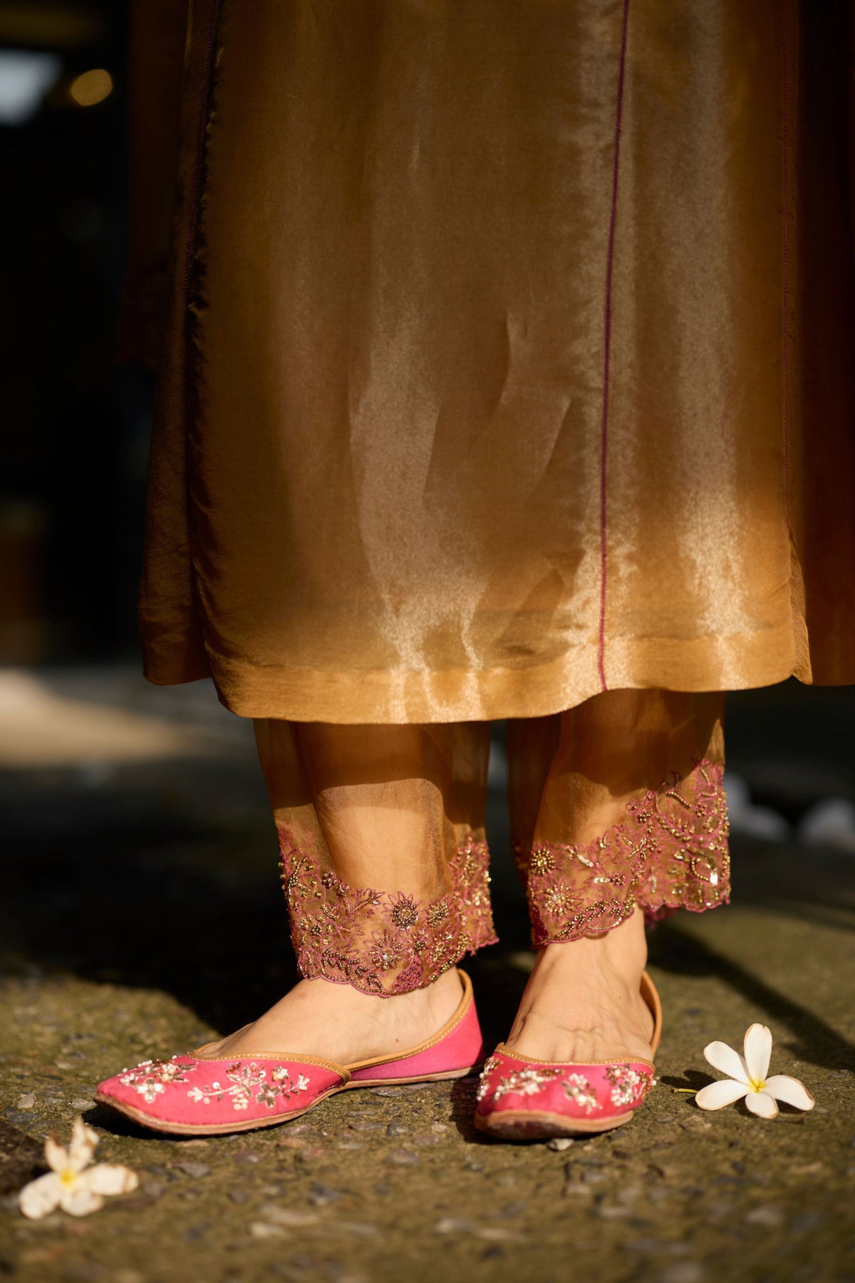 Mustard Dhara Kurta Set