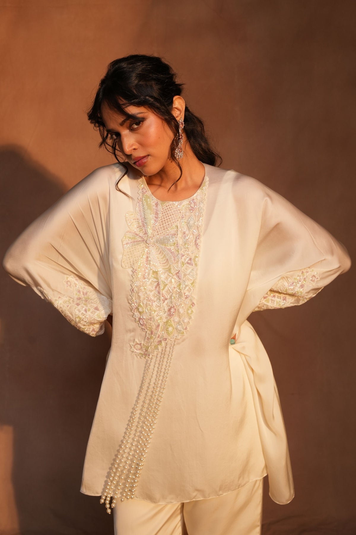 Ivory Kaftan Set
